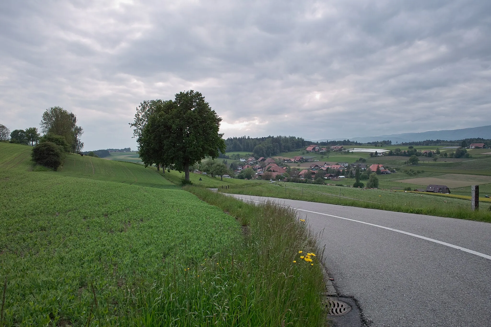 Photo showing: View of the village of Bibern, canton of Solothurn, Switzerland.
