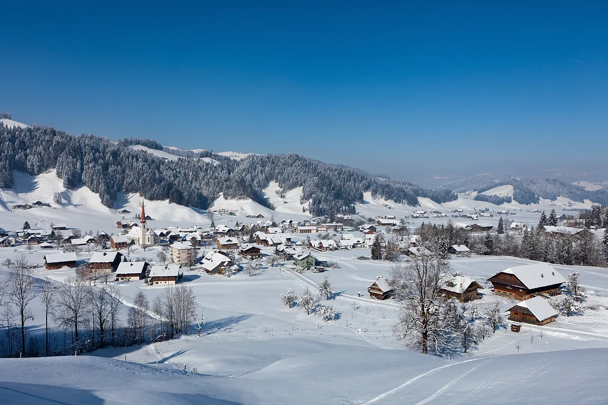 Photo showing: Das Dorf Marbach im Entlebuch