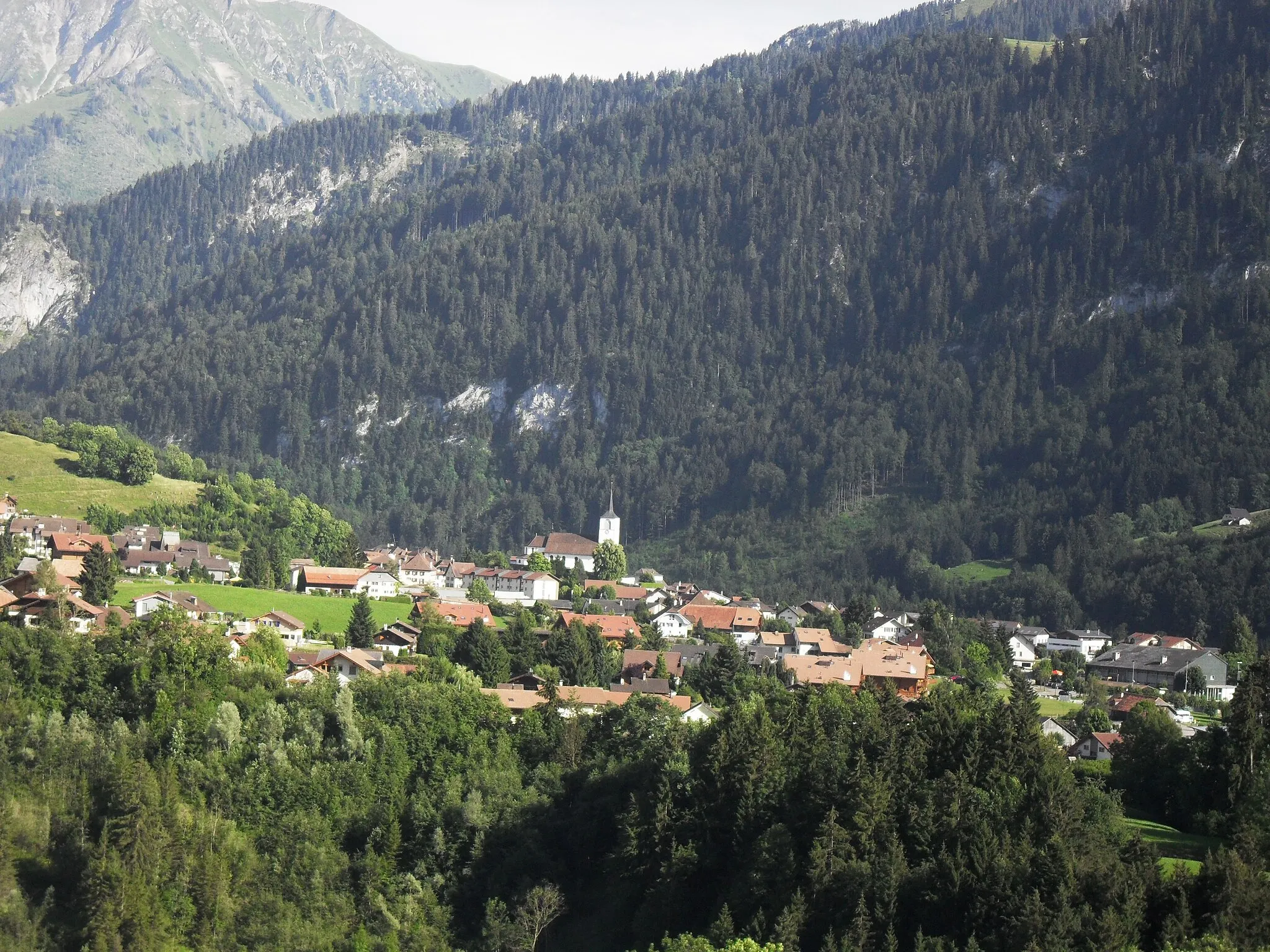 Photo showing: Vu sur Charmey de Cerniat.