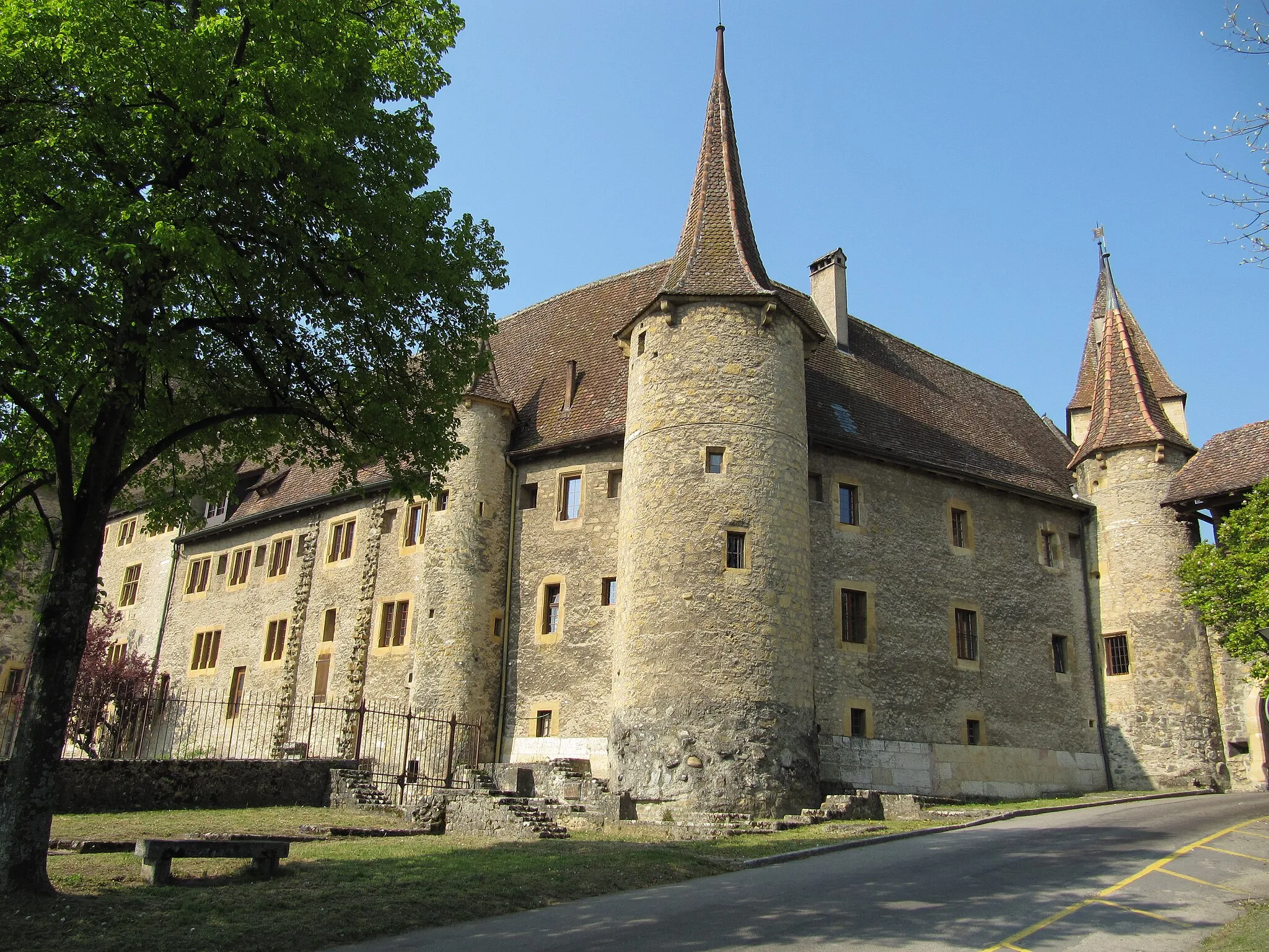 Photo showing: Castle of Colombier, Switzerland. Château de Colombier, Suisse.