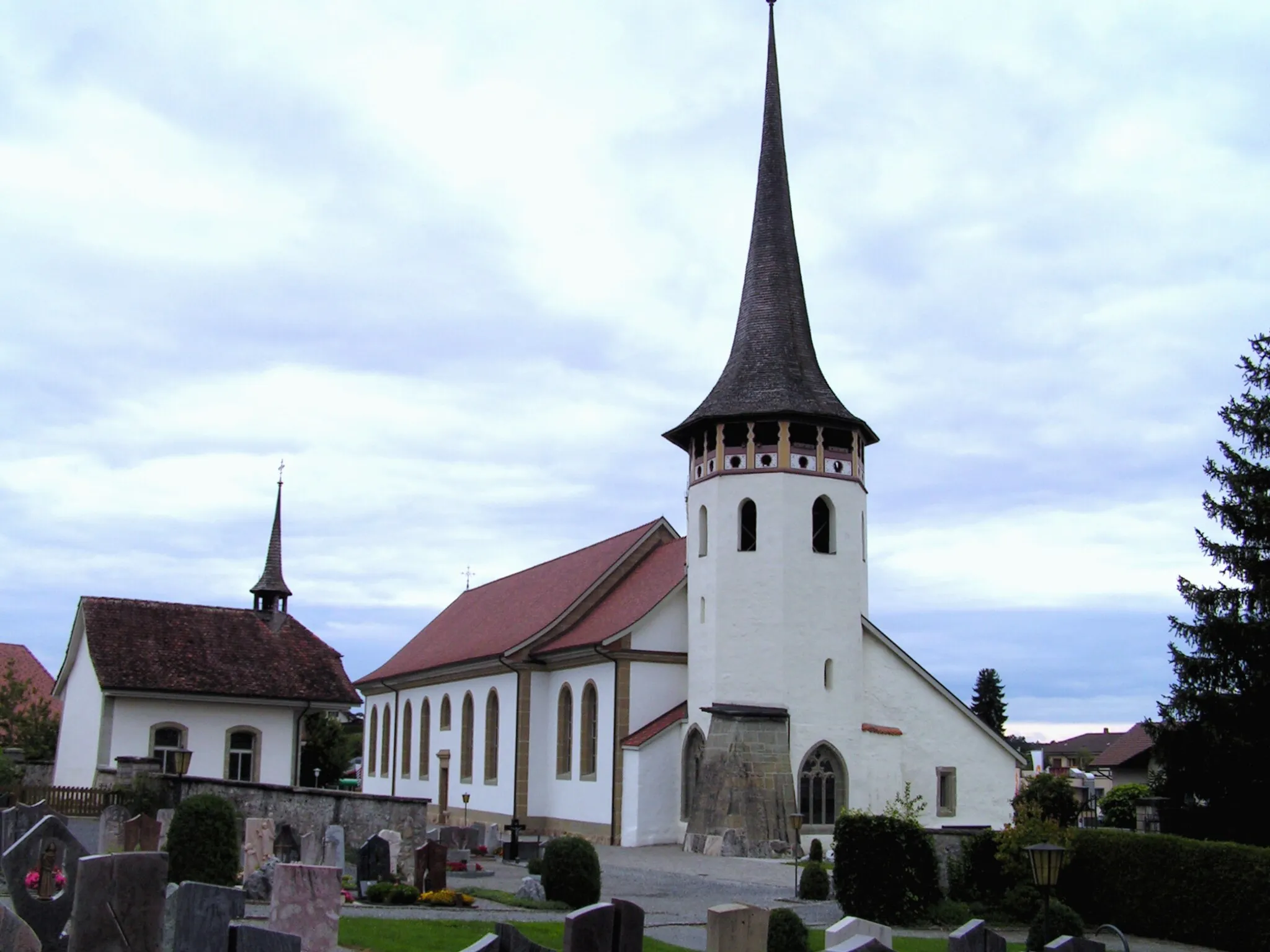 Photo showing: Kirchweg 3, Tafers. Église Saint-Martin.