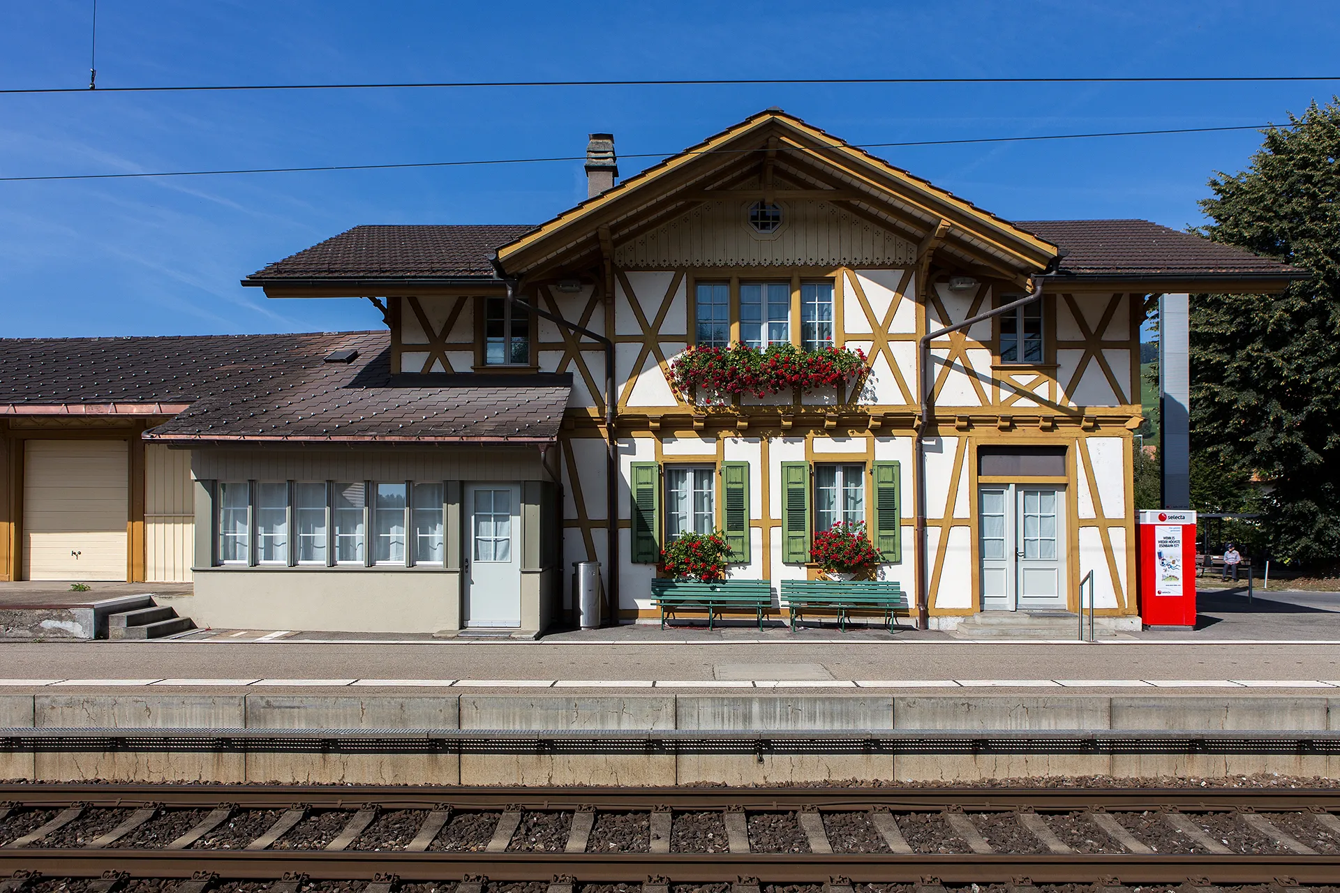 Photo showing: Bahnhof von Zäziwil (BE)