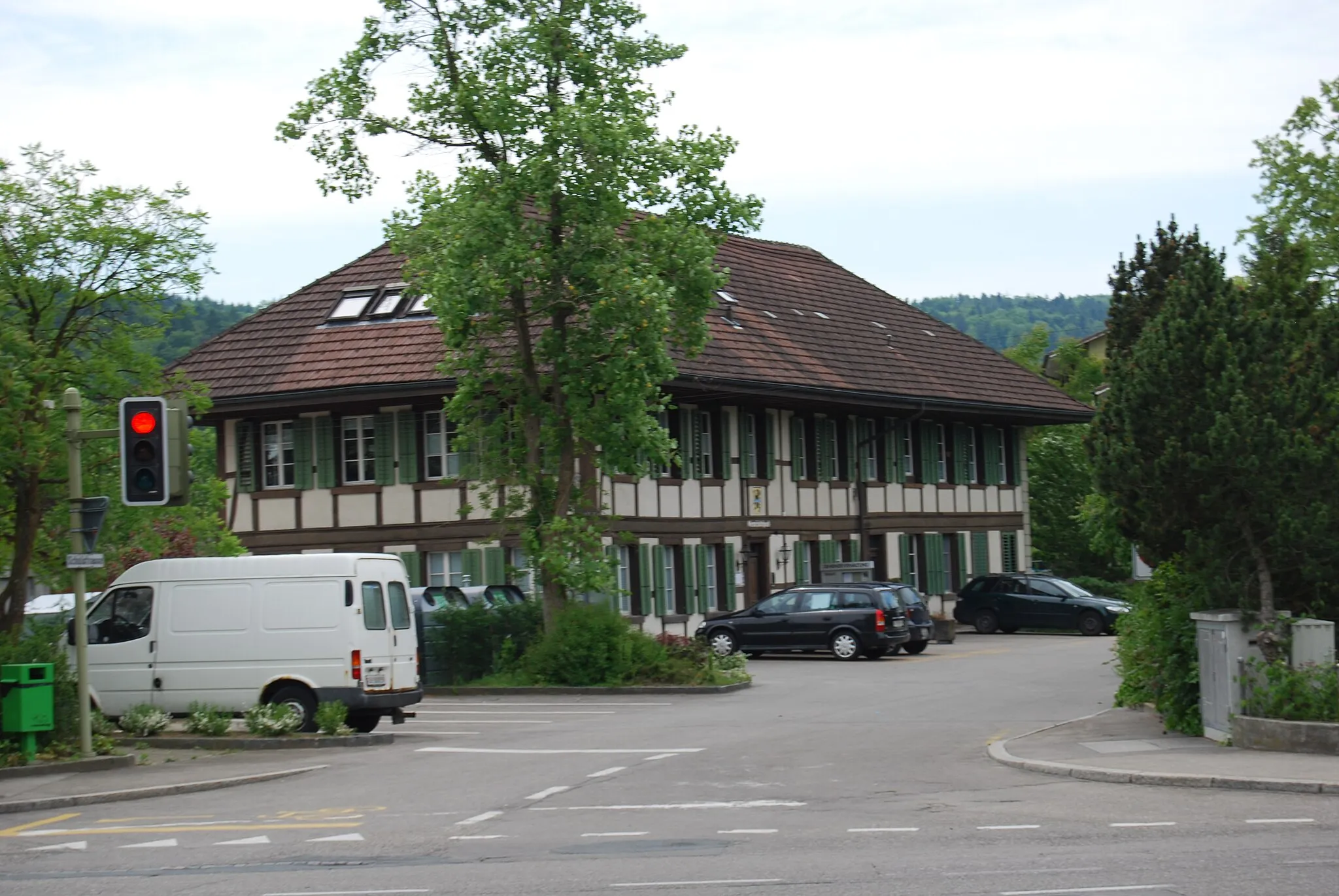 Photo showing: Timber framing house at Aegerten, canton of Bern, Switzerland
