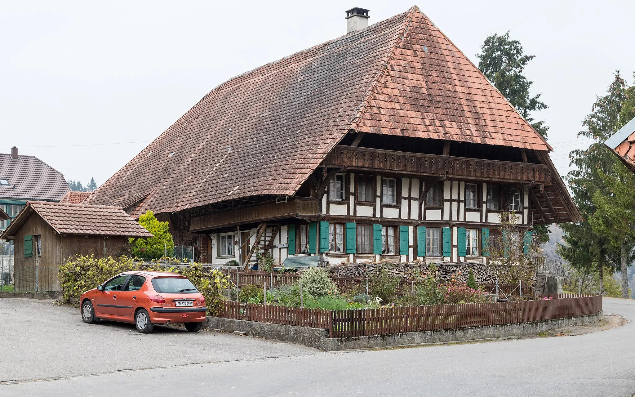 Photo showing: Bauernhaus "Zum Egge" von 1780 in Wileroltigen, Kanton Bern
