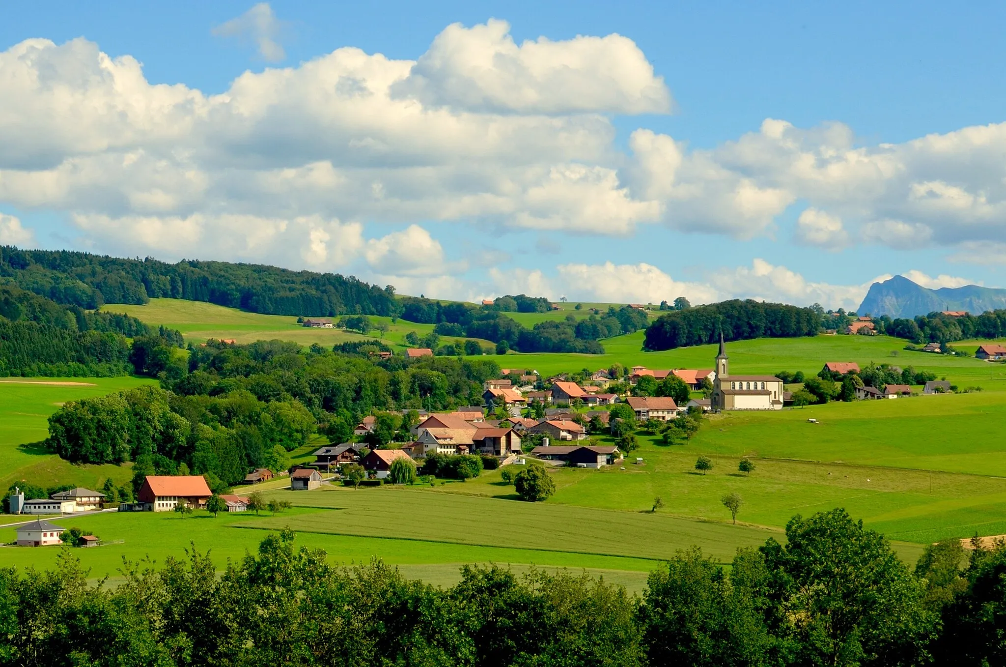 Photo showing: Massonnens est un commune glânoise du canton de Fribourg, en Suisse