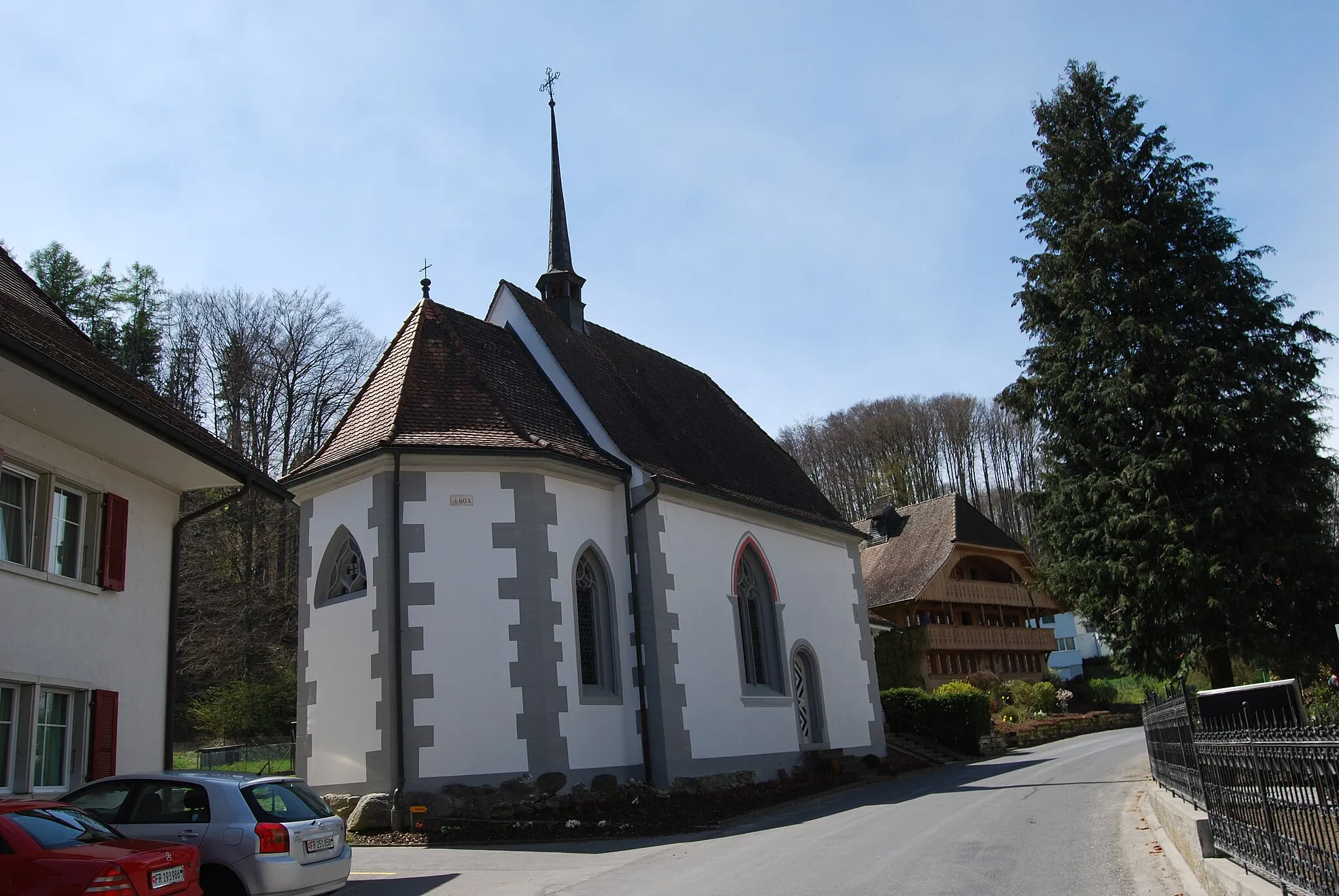 Photo showing: Chapel St. Beatus at Sensebrücke, municipality Wünnewil-Flamatt, canton of Fribourg, Switzerland