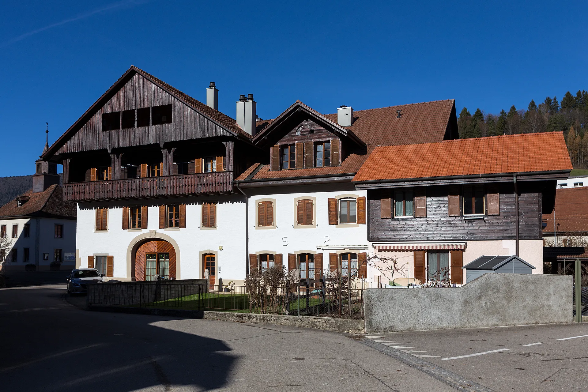 Photo showing: Bauernhaus in Sorvilier (BE)