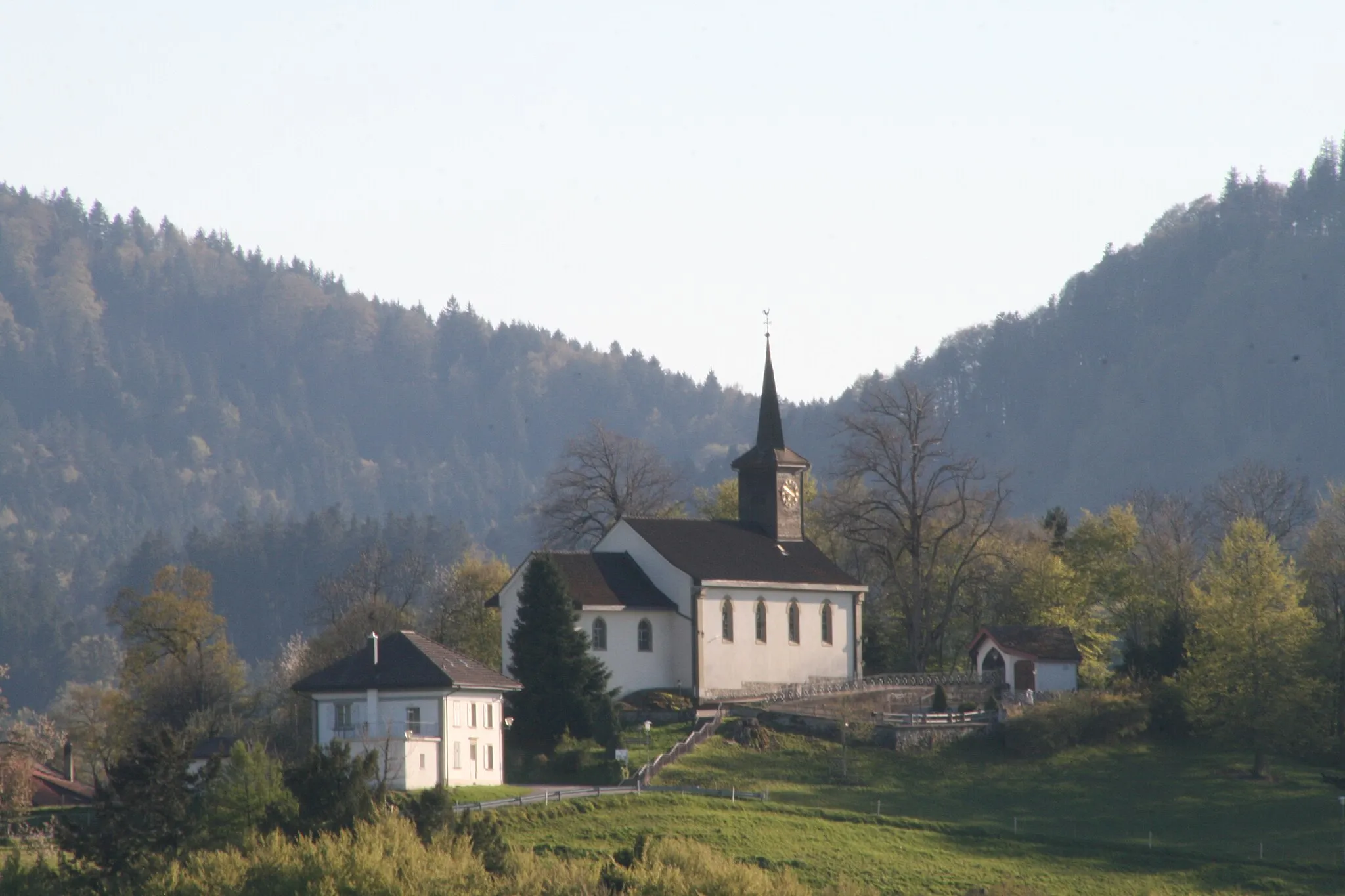 Photo showing: Kirche der Gemeinde St. SIlvester FR