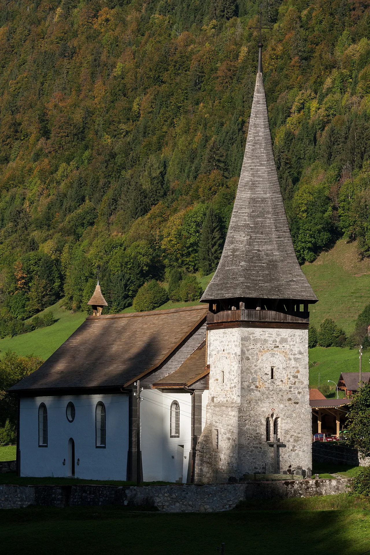 Photo showing: Alte Kirche von Jaun (FR)