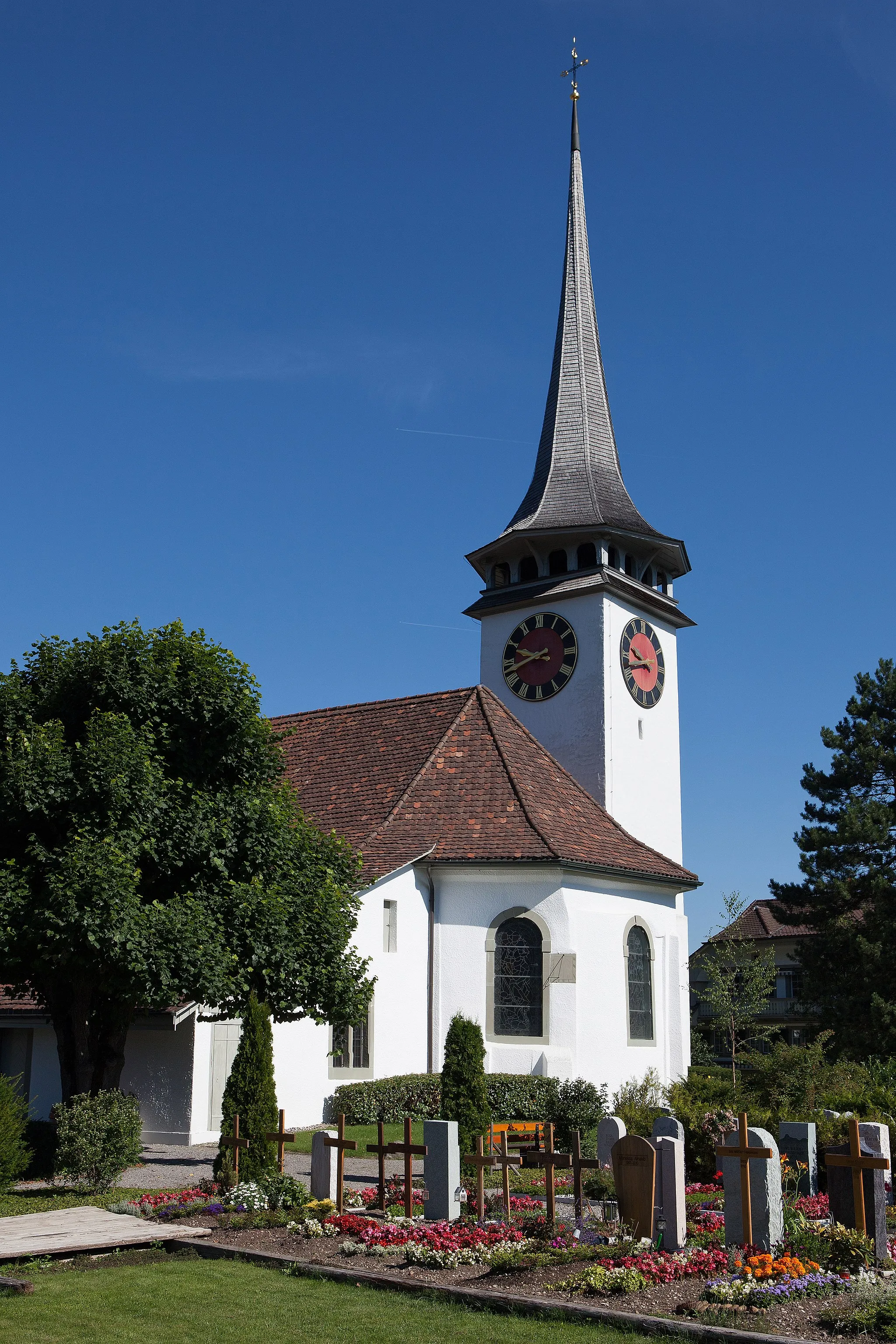 Photo showing: Reformierte Kirche in Belp (BE)