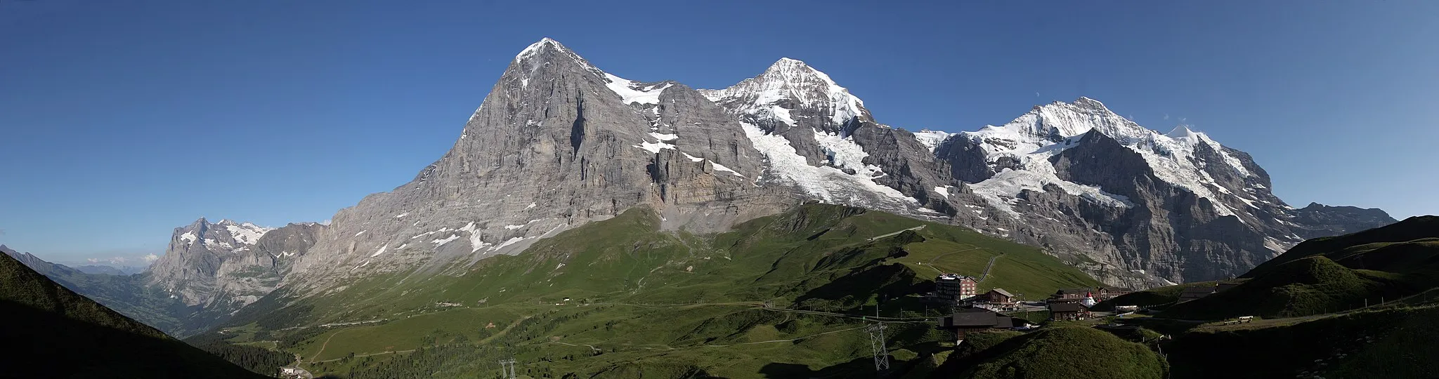 Photo showing: 180° view from Kleine Scheidegg.