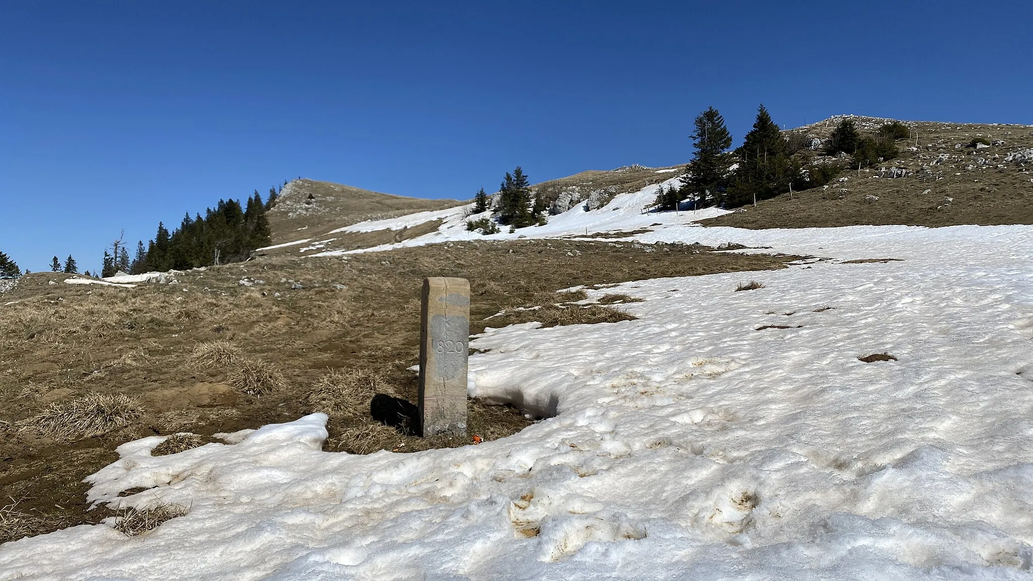 Photo showing: Borne frontière Neuchâtel-Bern BE024b