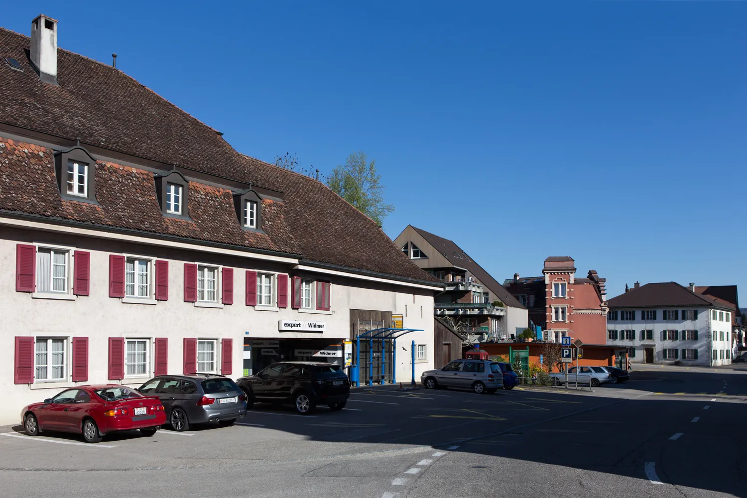 Photo showing: Dorfzentrum von Courrendlin (JU)
