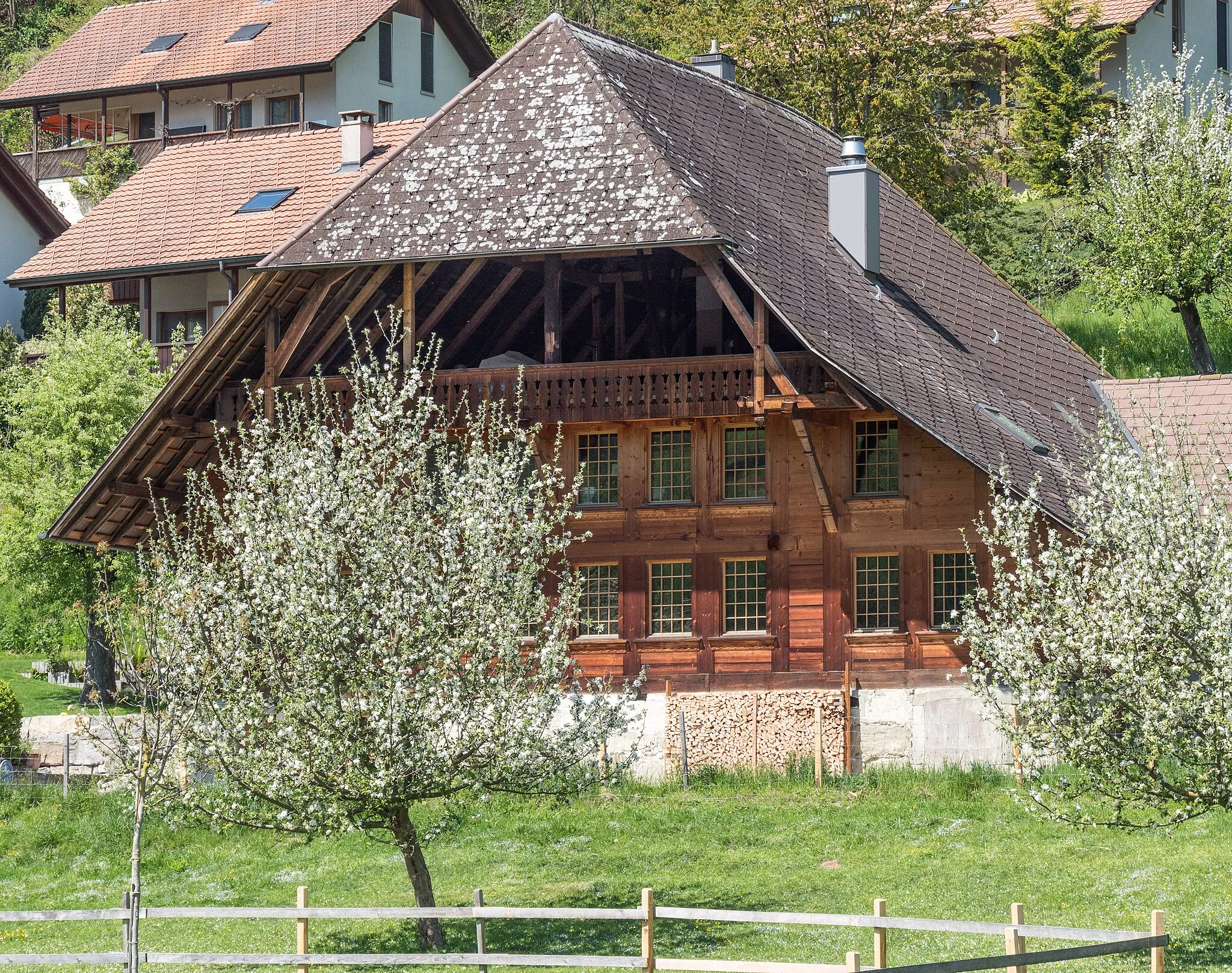 Photo showing: Ehemaliges Bauernhaus von 1679 Kirchgasse 7 in Oberburg b. Burgdorf