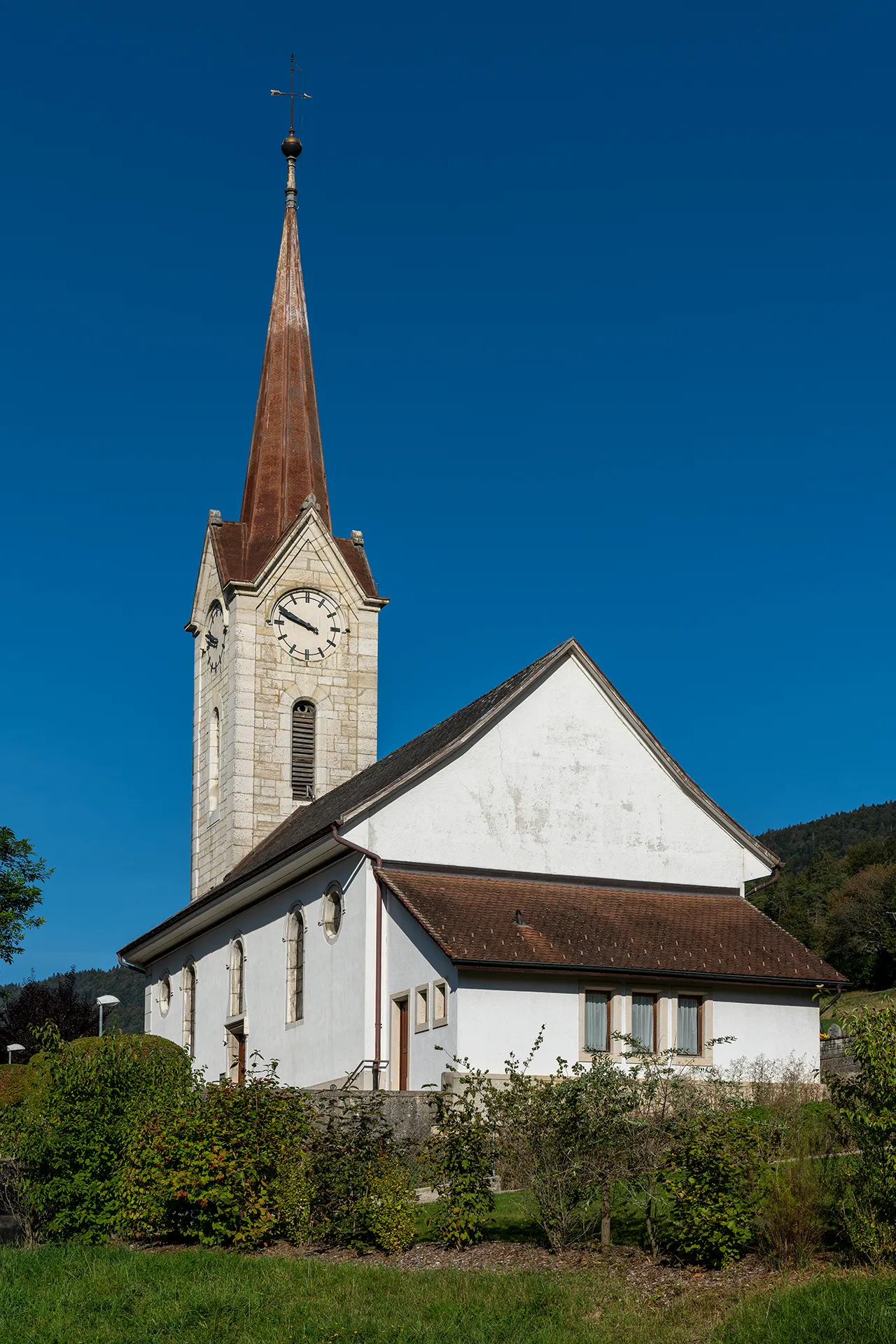 Photo showing: Kirche in Sonceboz-Sombeval (BE)