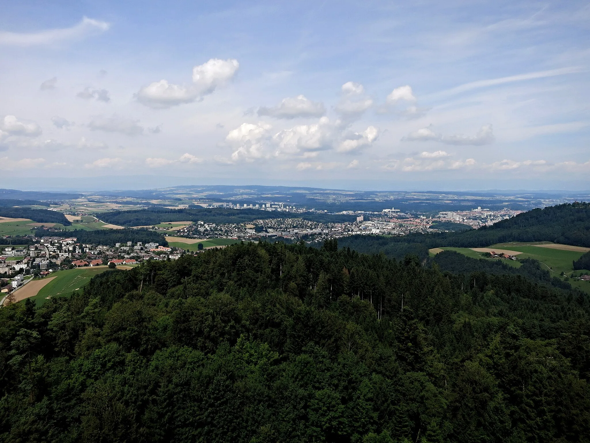 Photo showing: Aussicht vom Ulmizbergturm Richtung Norden