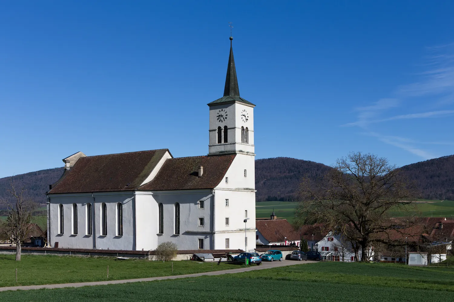 Photo showing: Kirche in Mervelier (JU)