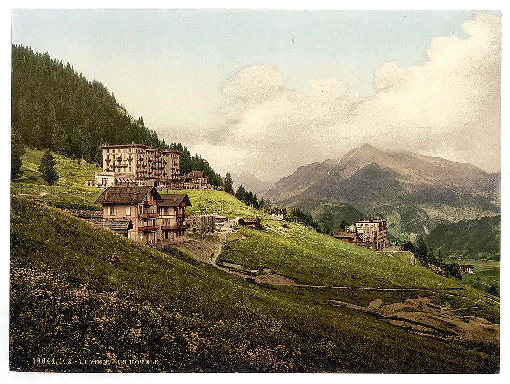 Photo showing: Hotels in Leysin, Vaud, Switzerland.