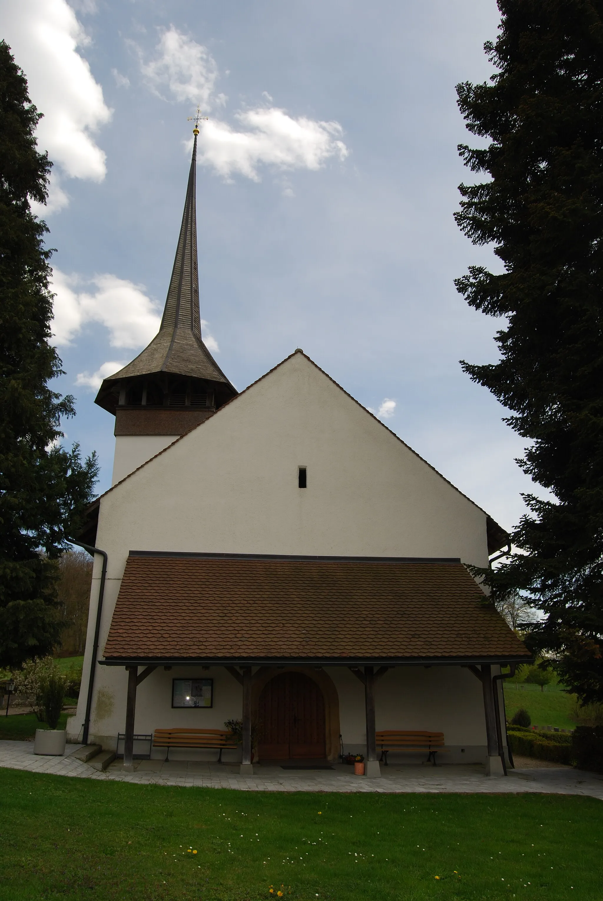 Photo showing: Protestant Church of Ferenbalm, canton of Bern, Switzerland