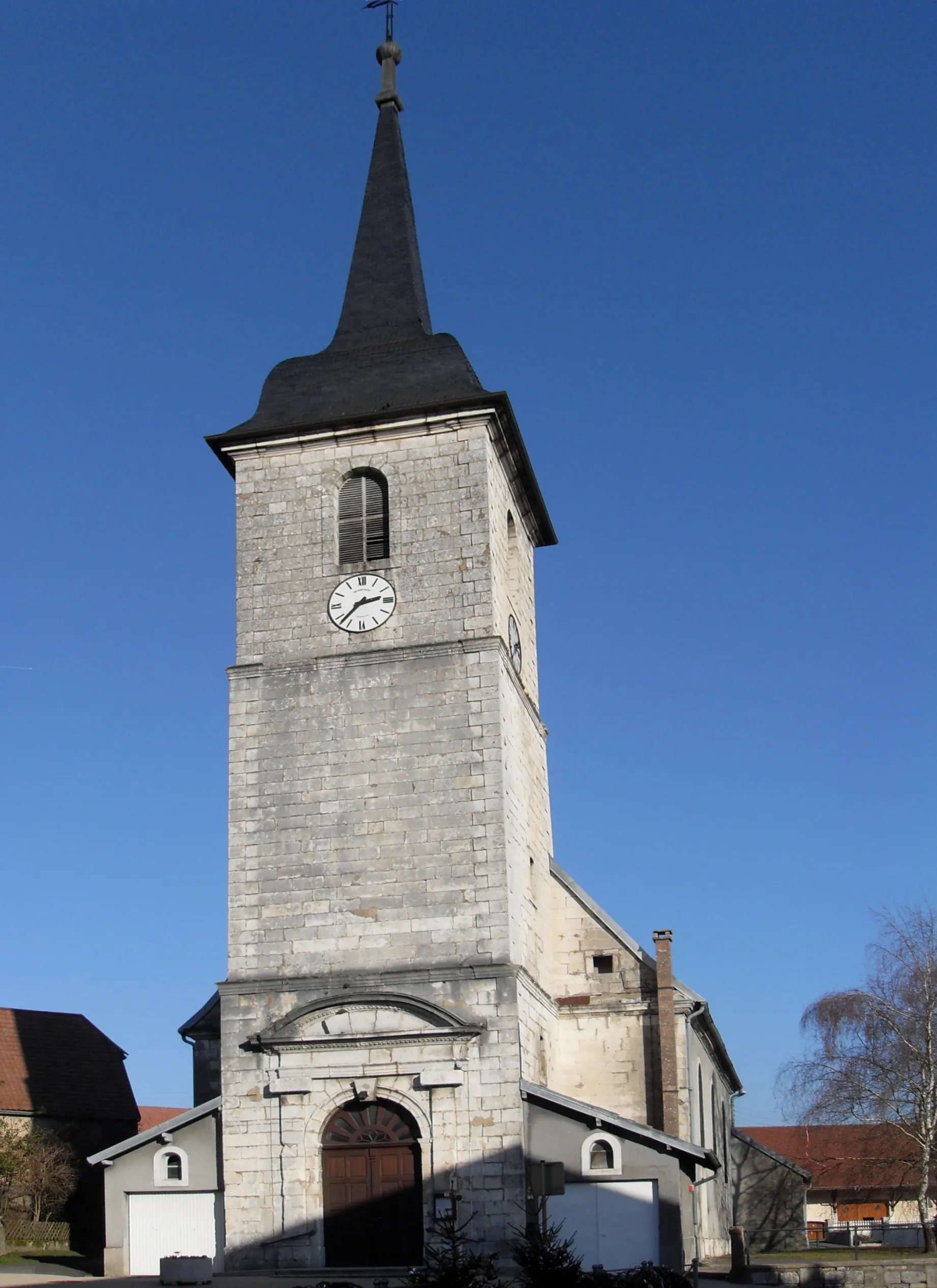 Photo showing: L'église Saint-Mathieu à Pérouse, côté sud-ouest