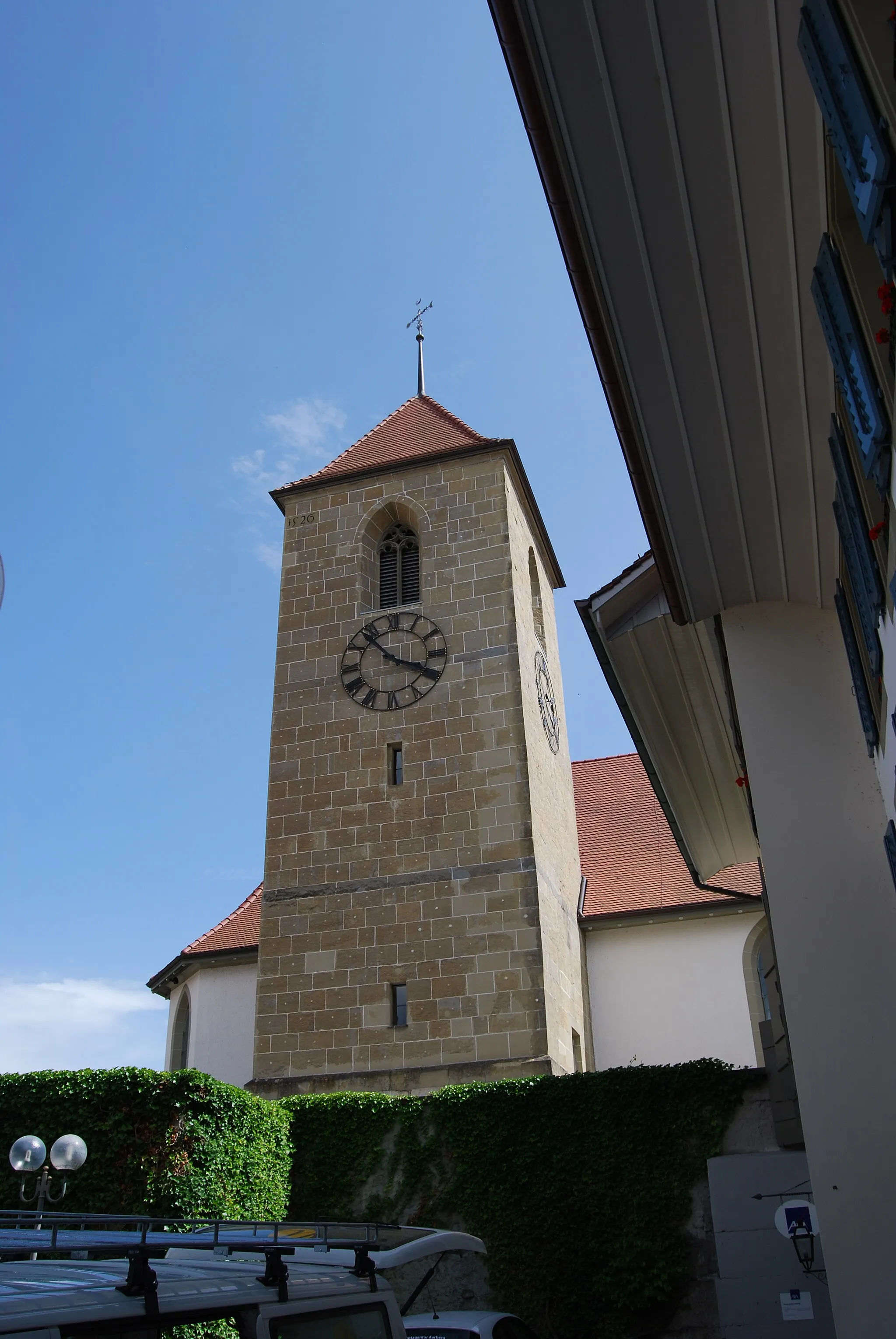 Photo showing: Church of Aarberg, canton of Bern, Switzerland