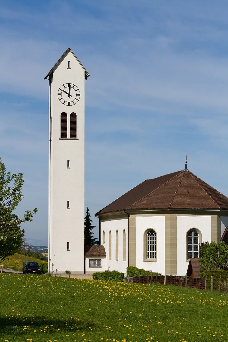 Photo showing: Reformierte Kirche in St. Antoni (FR)