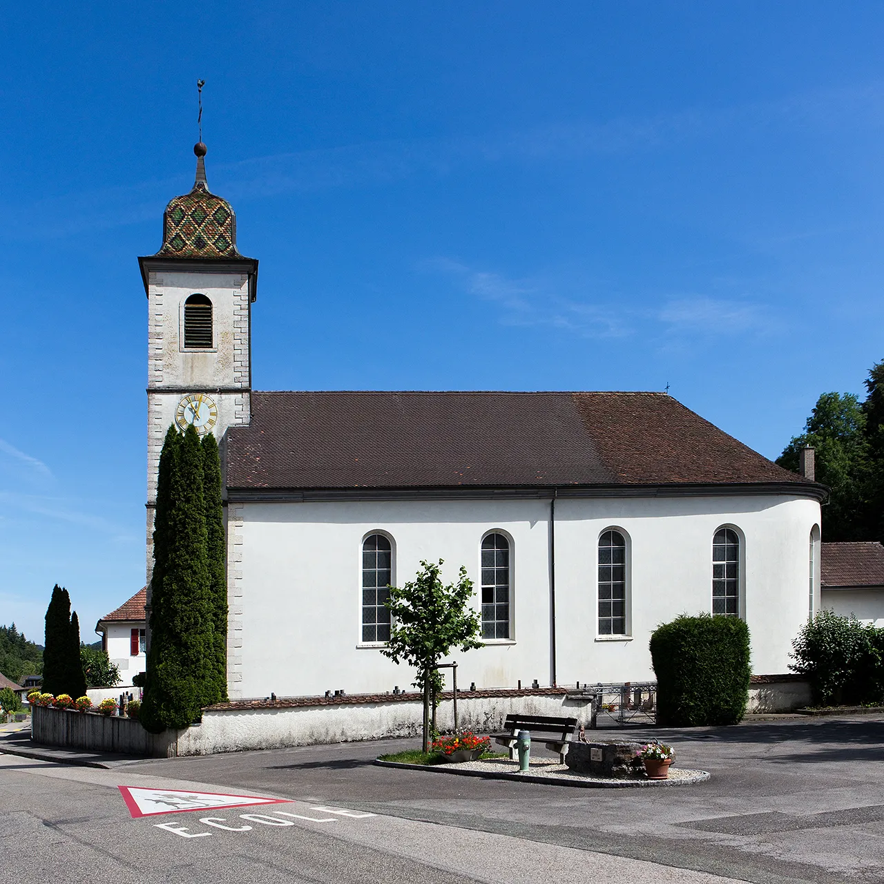 Photo showing: Kirche in Asuel (JU)