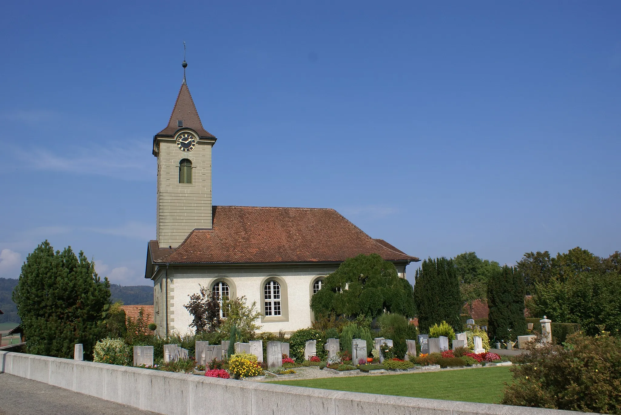 Photo showing: Reformed Church, Limpach, Switzerland.