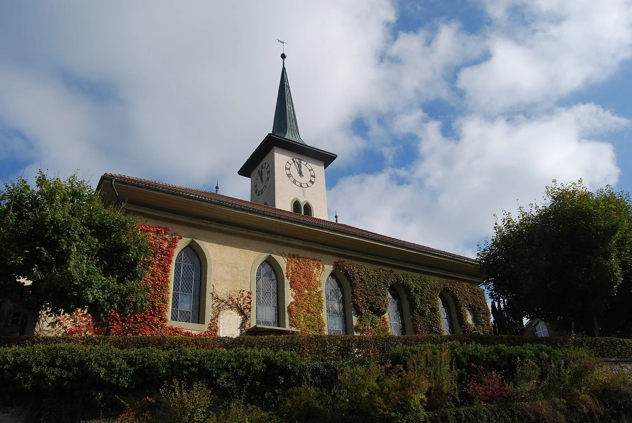 Photo showing: Church of Grosshöchstetten, canton of Bern, Switzerland