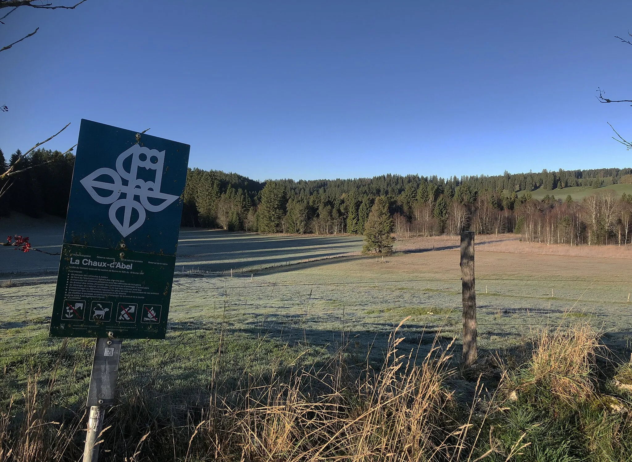 Photo showing: Réserve naturelle, La Chaux-d’Abel, St-Imier, canton de Berne