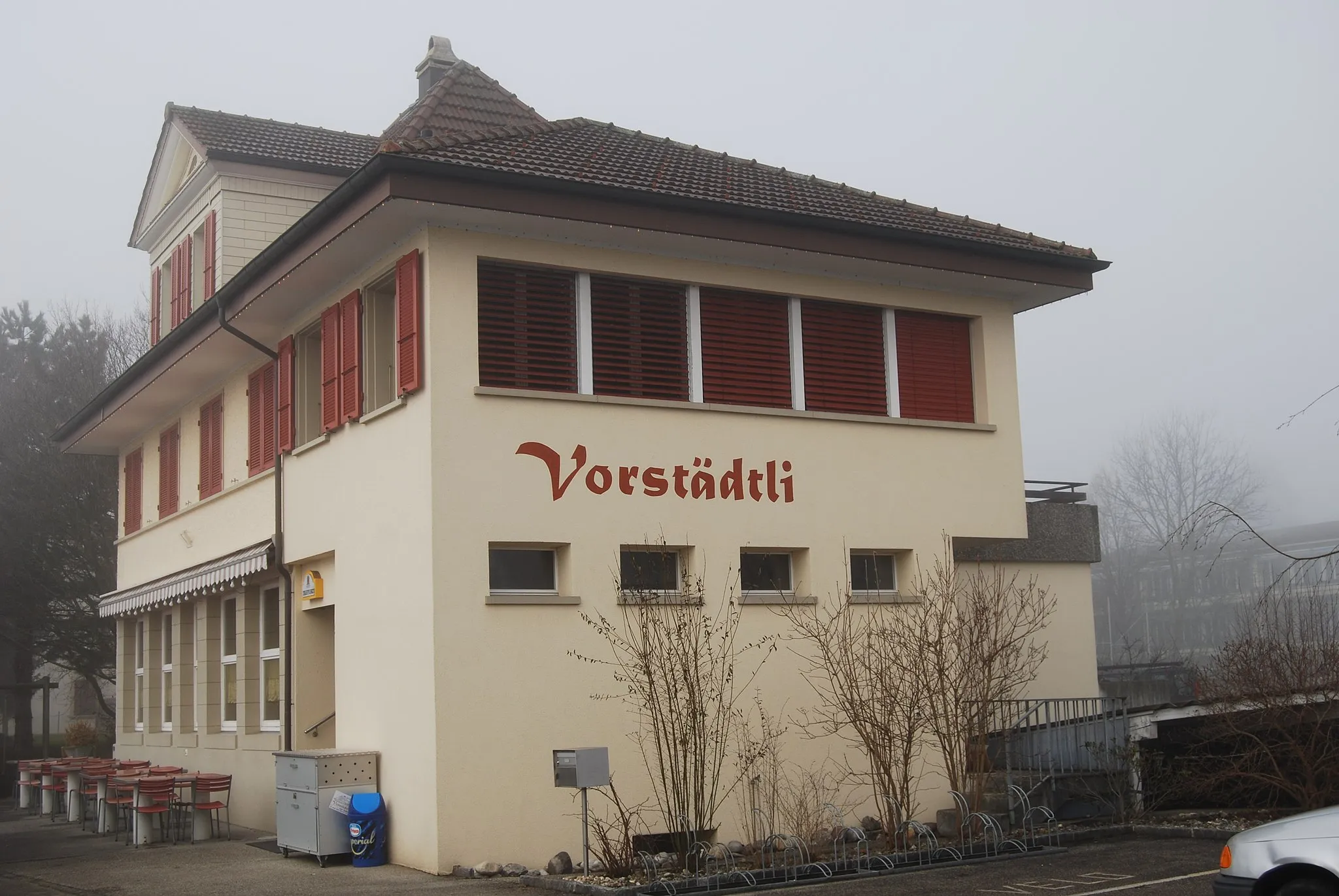 Photo showing: Restaurant Vorstädtli at Laupersdorf, canton of Solothurn, Switzerland