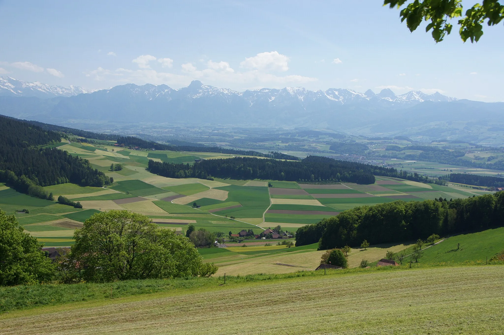 Photo showing: Landschaft bei Ballenbüel, Konolfingen, Kanton Bern, Schweiz