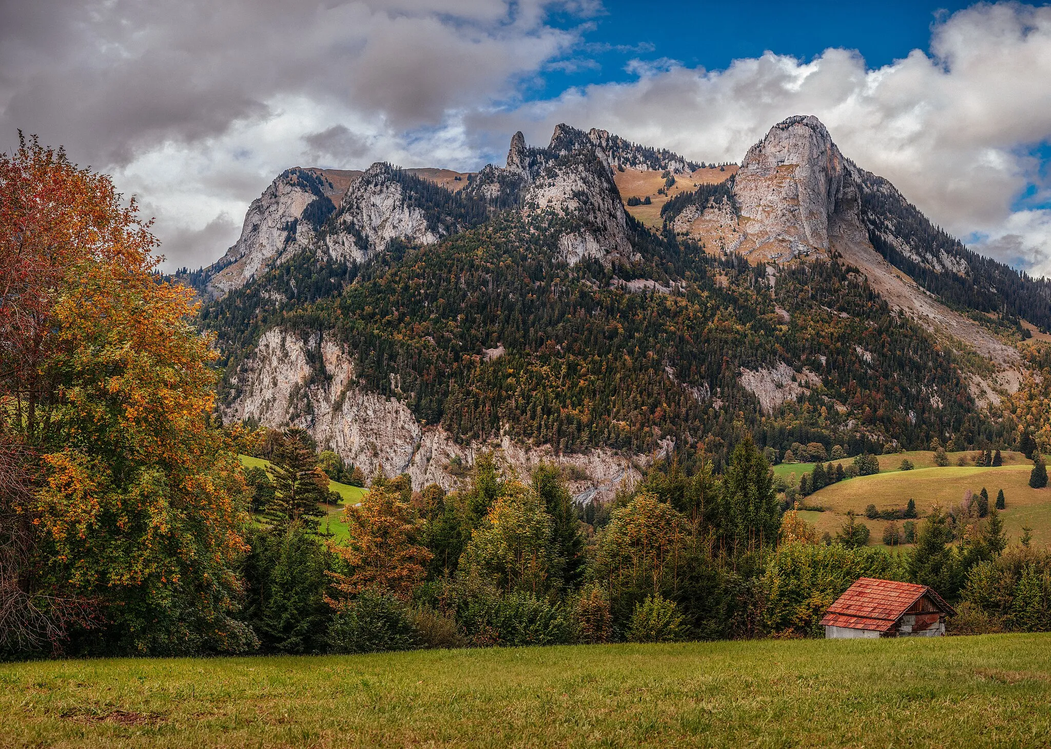 Photo showing: Jaunpassstrasse, Jaun, Switzerland