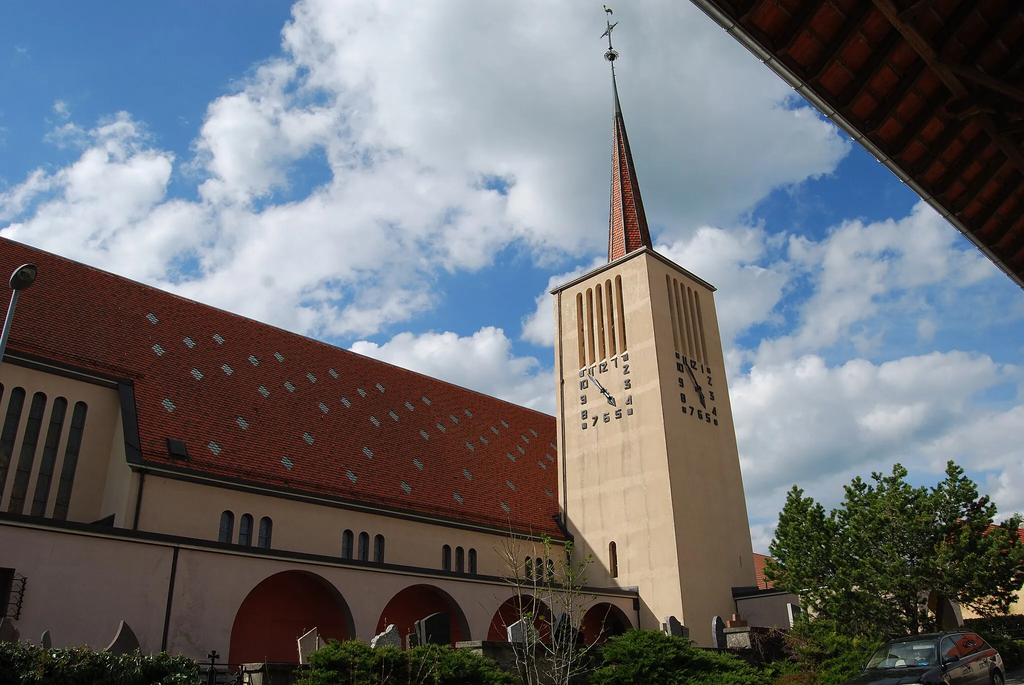 Photo showing: Church Saint-Pierre at Orsonnens, municipality of Villorsonnens, canton of Fribourg, Switzerland