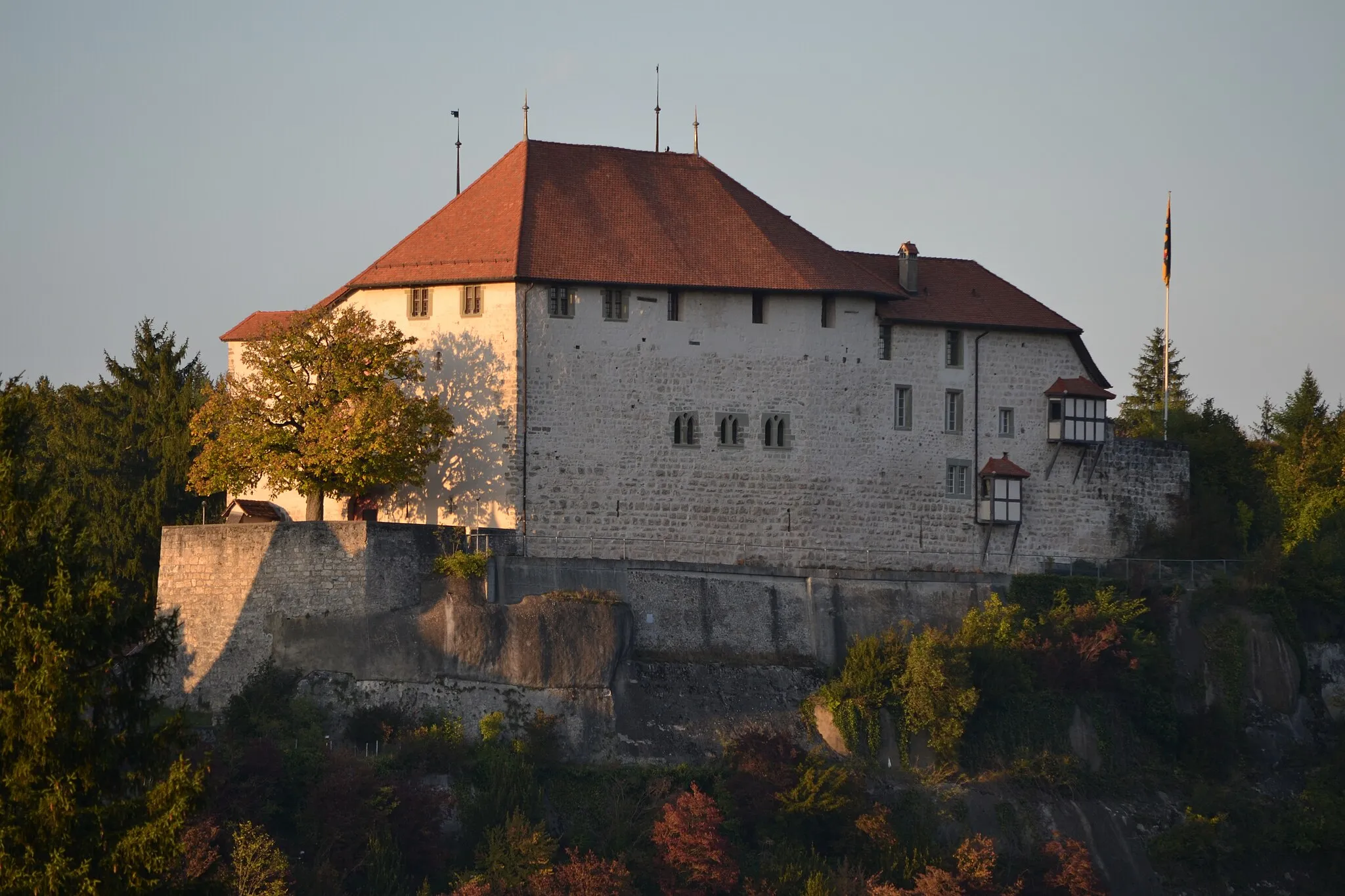 Photo showing: Sicht auf das Schloss Laupen