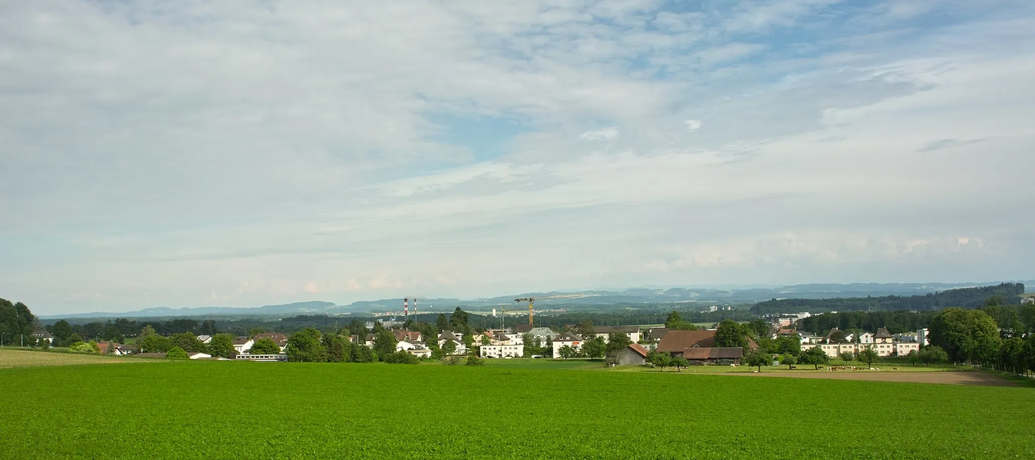 Photo showing: View of Feldbrunnen, canton of Solothurn, Switzerland.