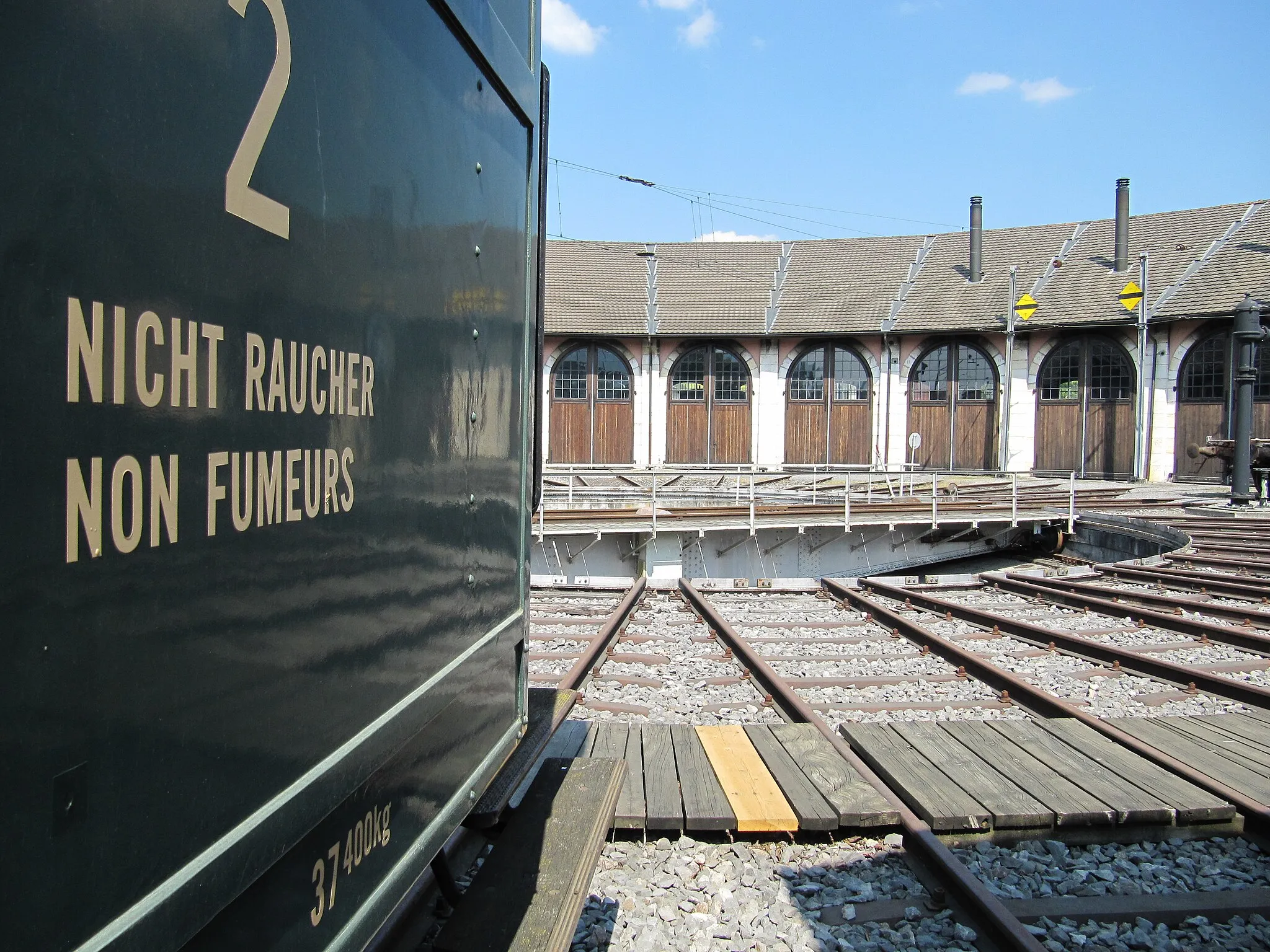 Photo showing: Rotonde pour locomotives, Delémont