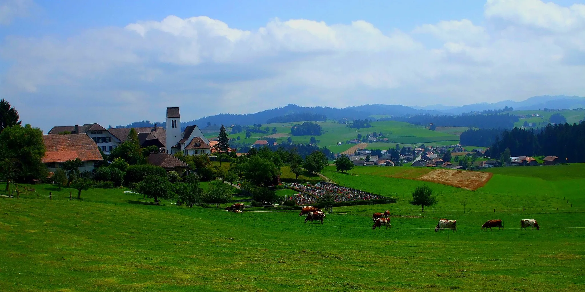Photo showing: Landschaftsbild von Affoltern im Emmental, Schweiz