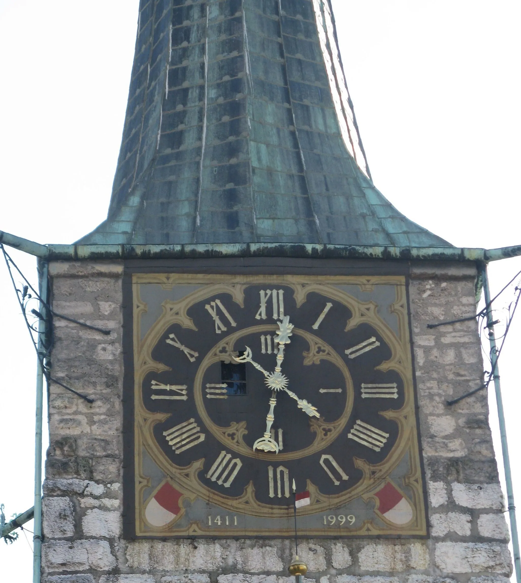 Photo showing: Astronomische Uhr am Roten Turm in Solothurn: Turmuhr