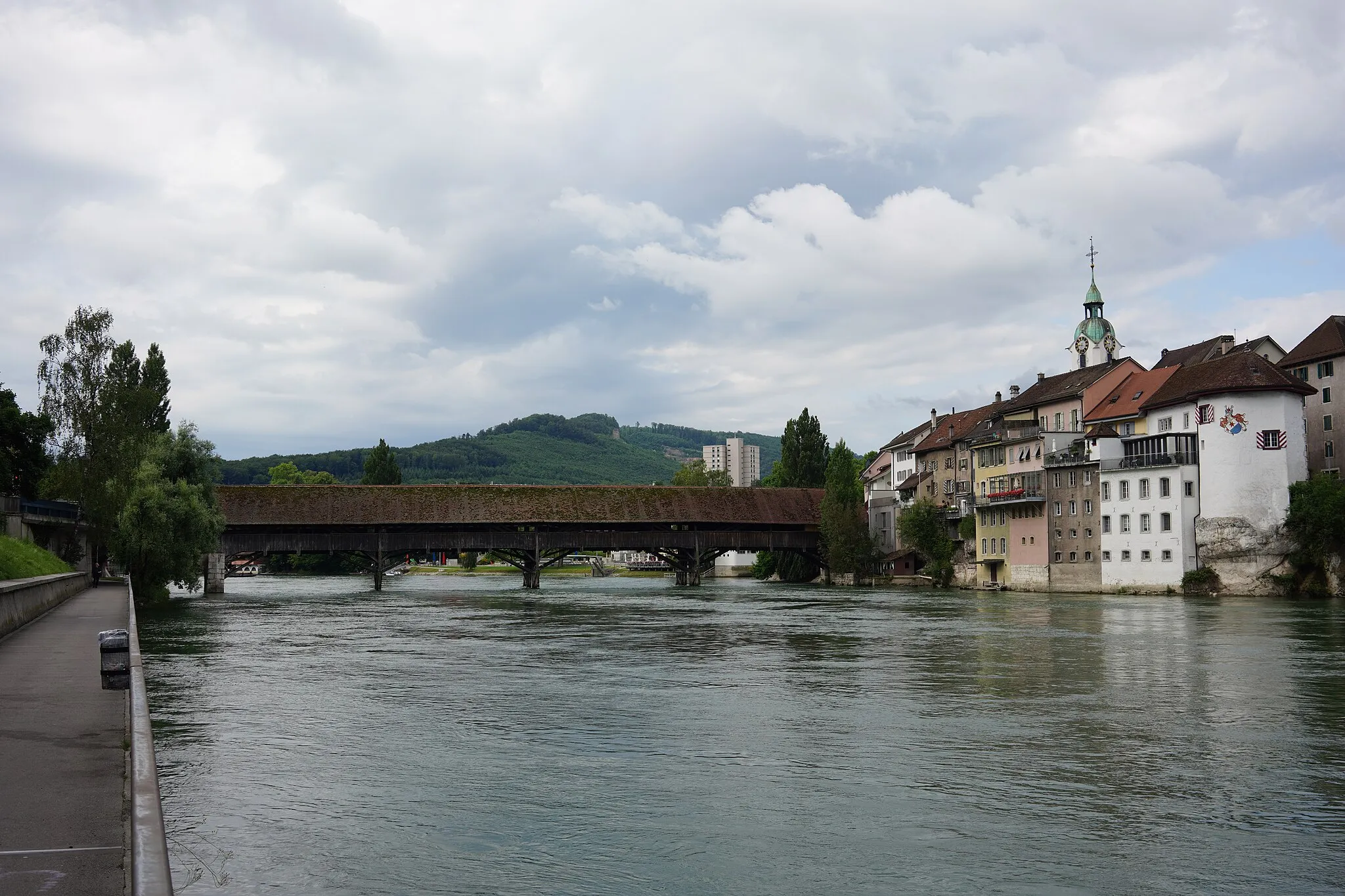 Photo showing: Olten AlteHolzbrüecke Wooden-bridge