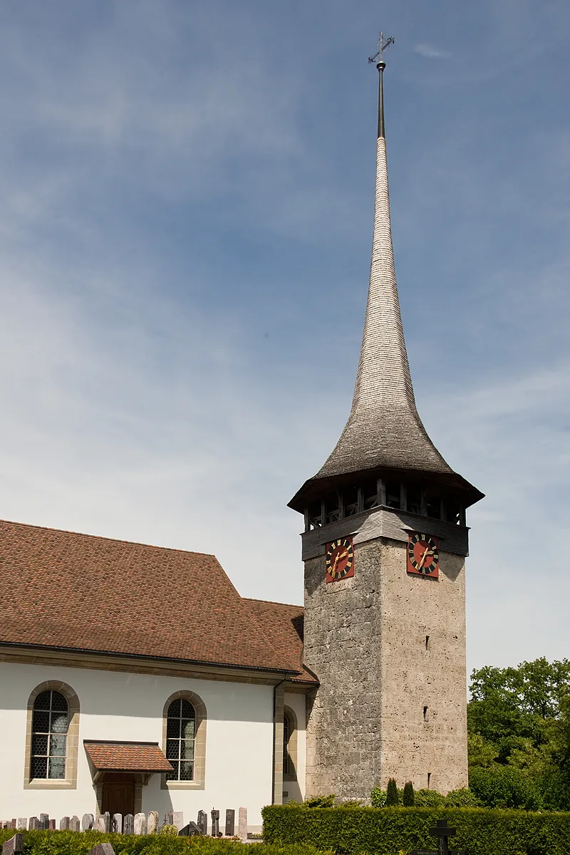 Photo showing: Pfarrkirche St. Jakobus d. Ä. in Bösingen (FR)