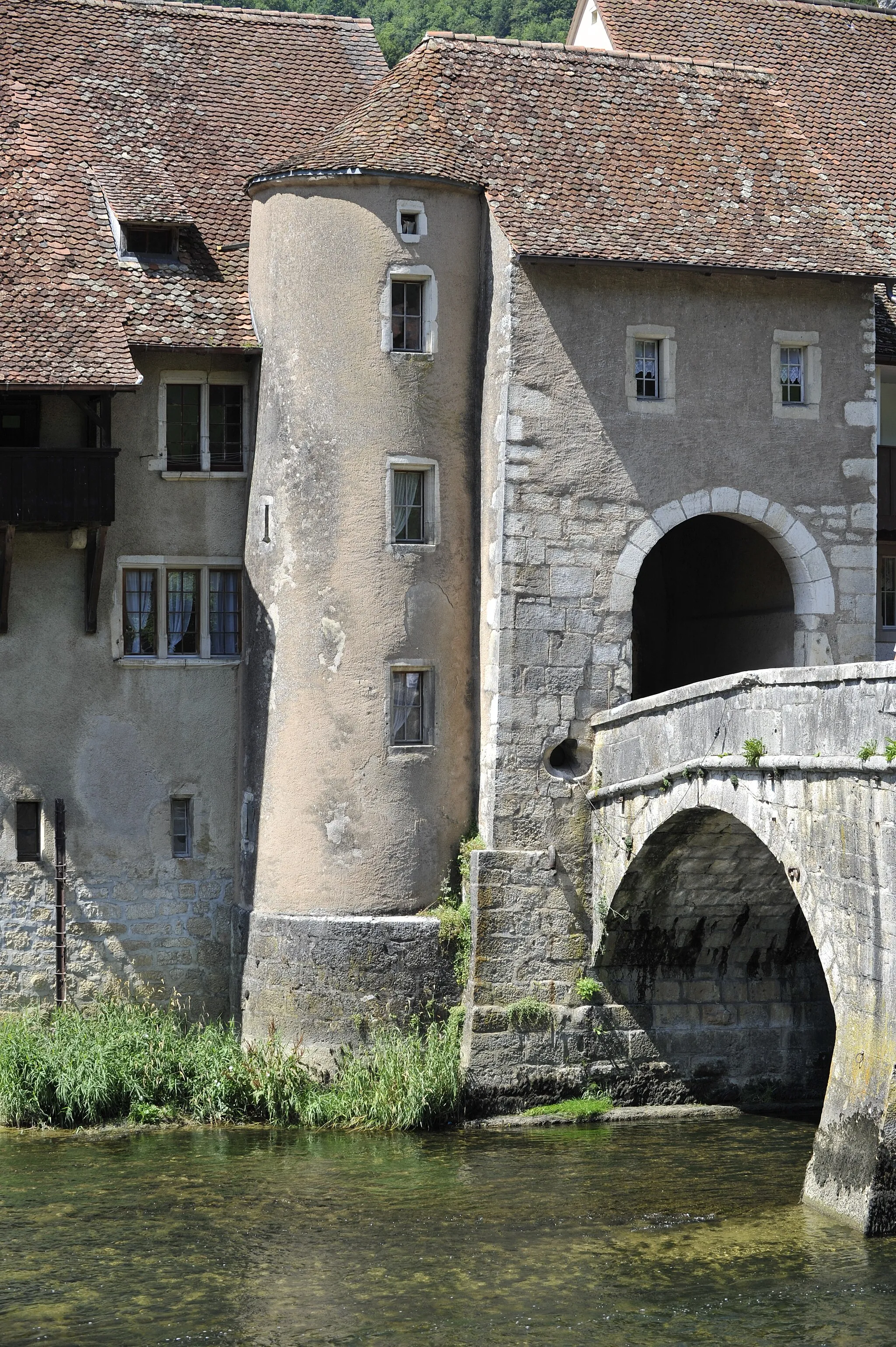 Photo showing: St-Ursanne, Pont sur le Doubs