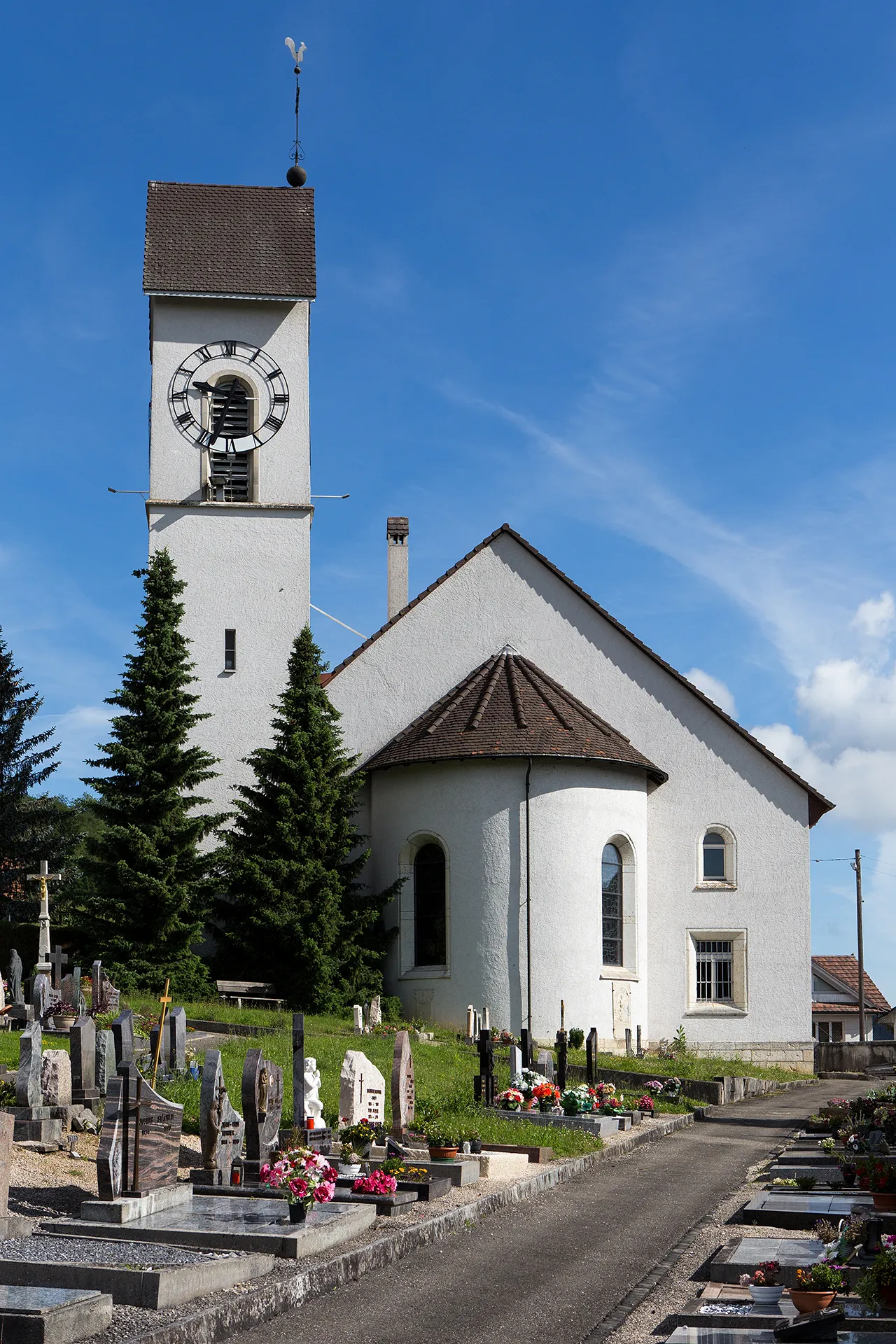 Photo showing: Eglise de CourtemaÎche (JU)