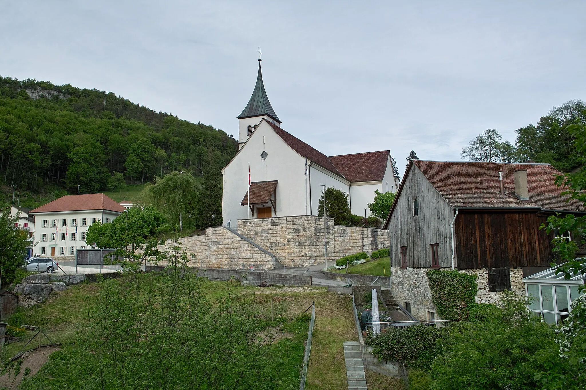 Photo showing: Church of Bärschwil, canton of Solothurn, Switzerland.