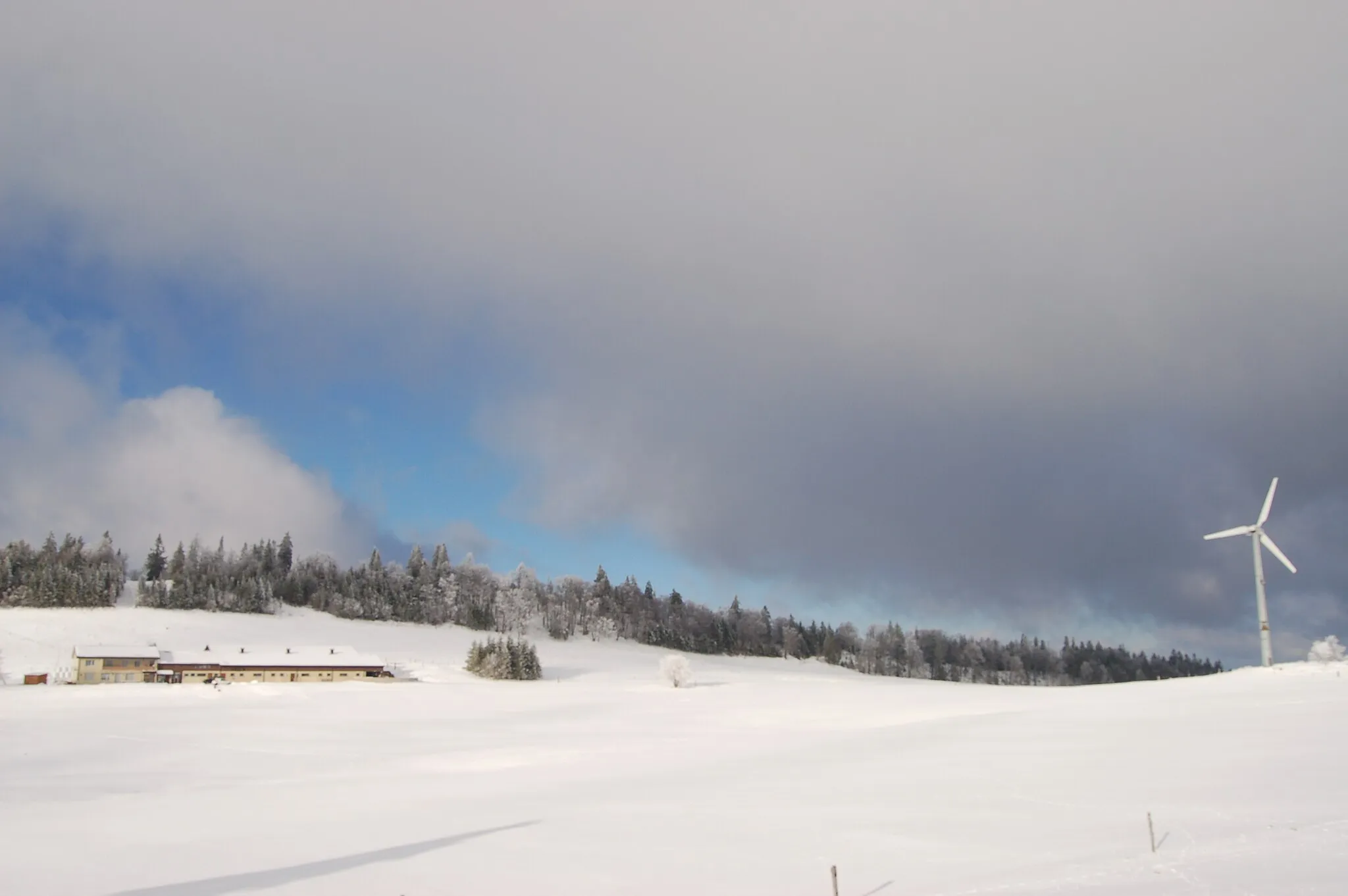 Photo showing: Windkraftanlage Grenchenberg