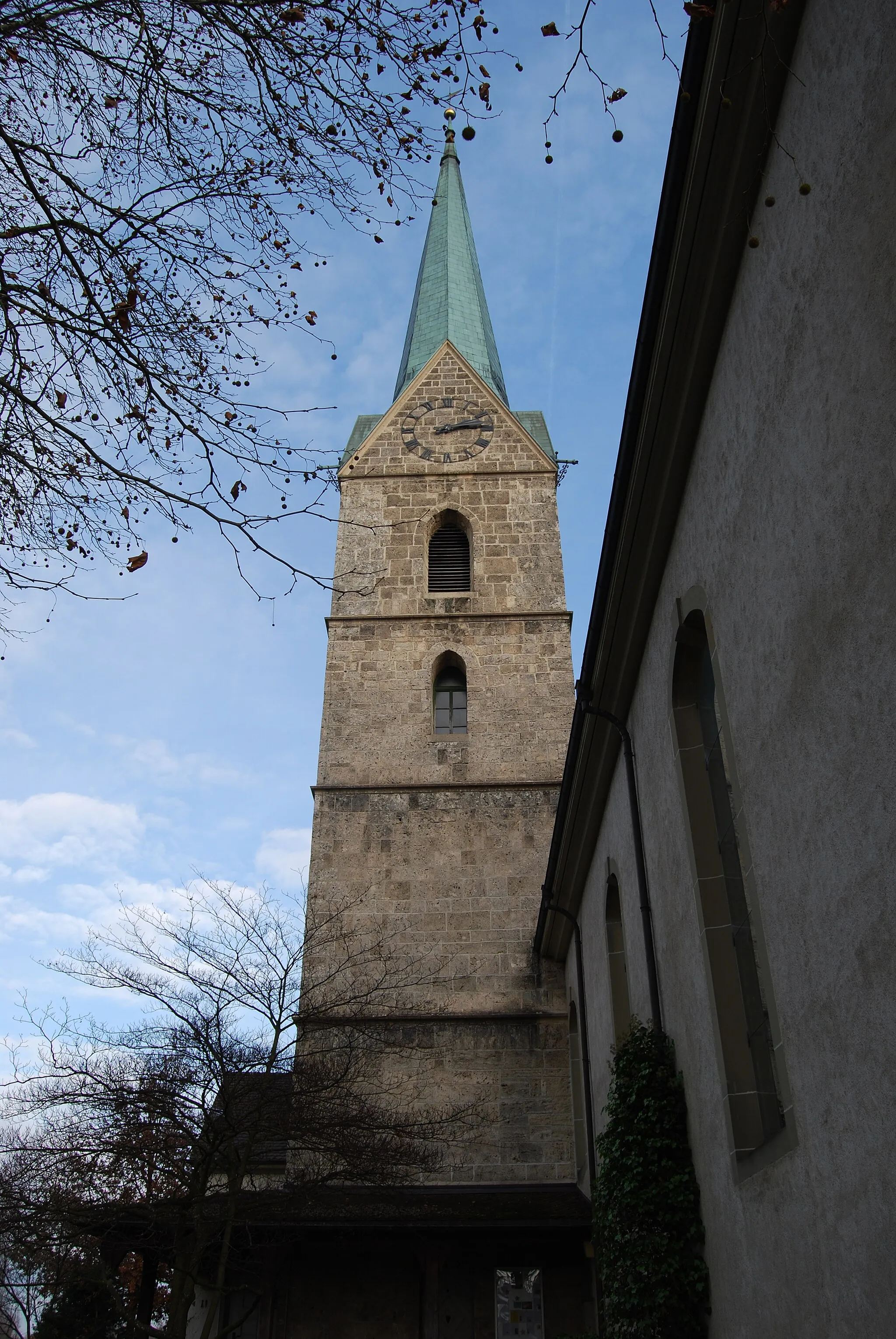 Photo showing: Protestant Church of Herzogenbuchsee, canton of Bern, Switzerland