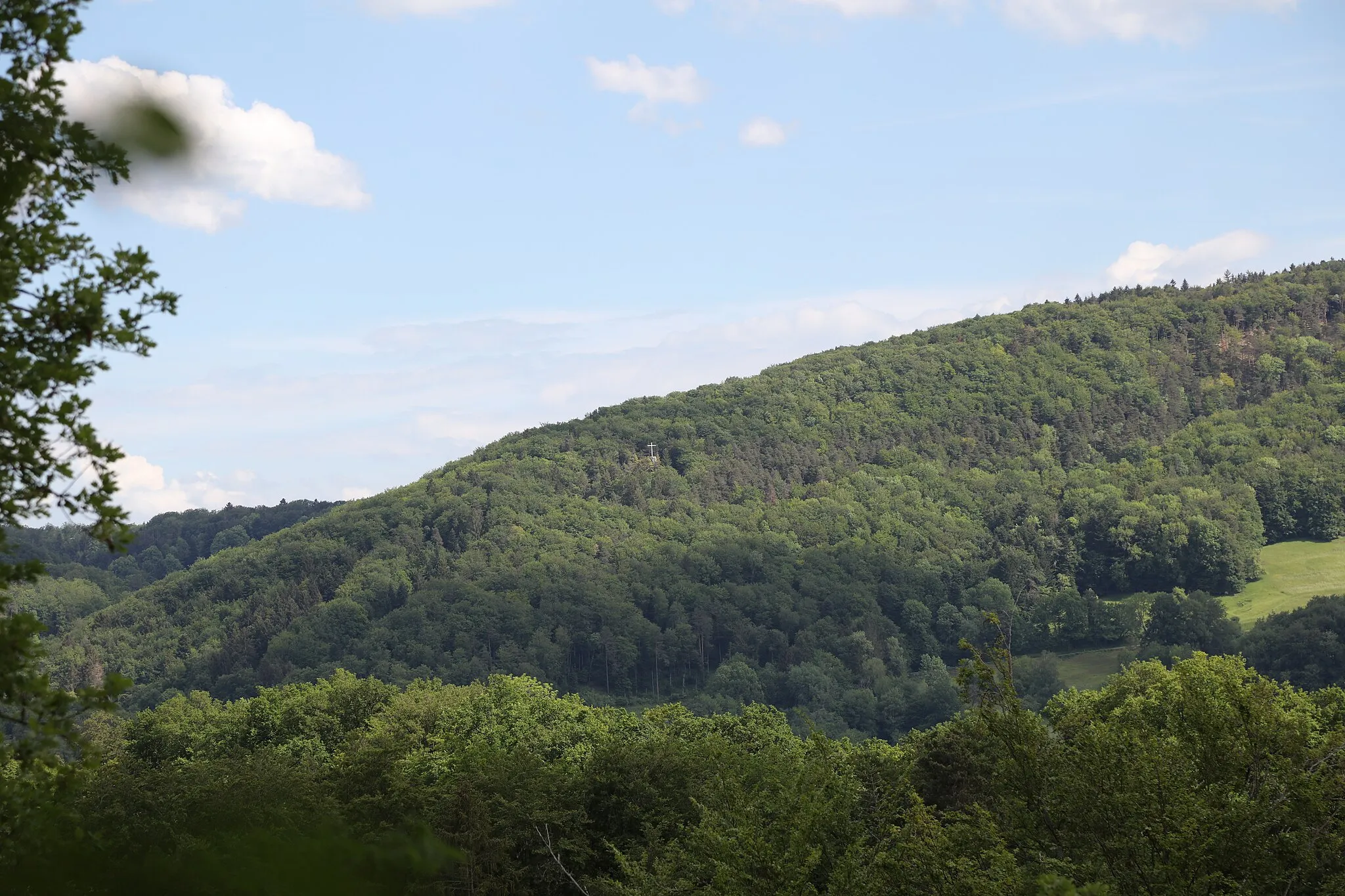 Photo showing: Die Aussicht von der Burgruine Blauenstein oberhalb von Kleinlützel.