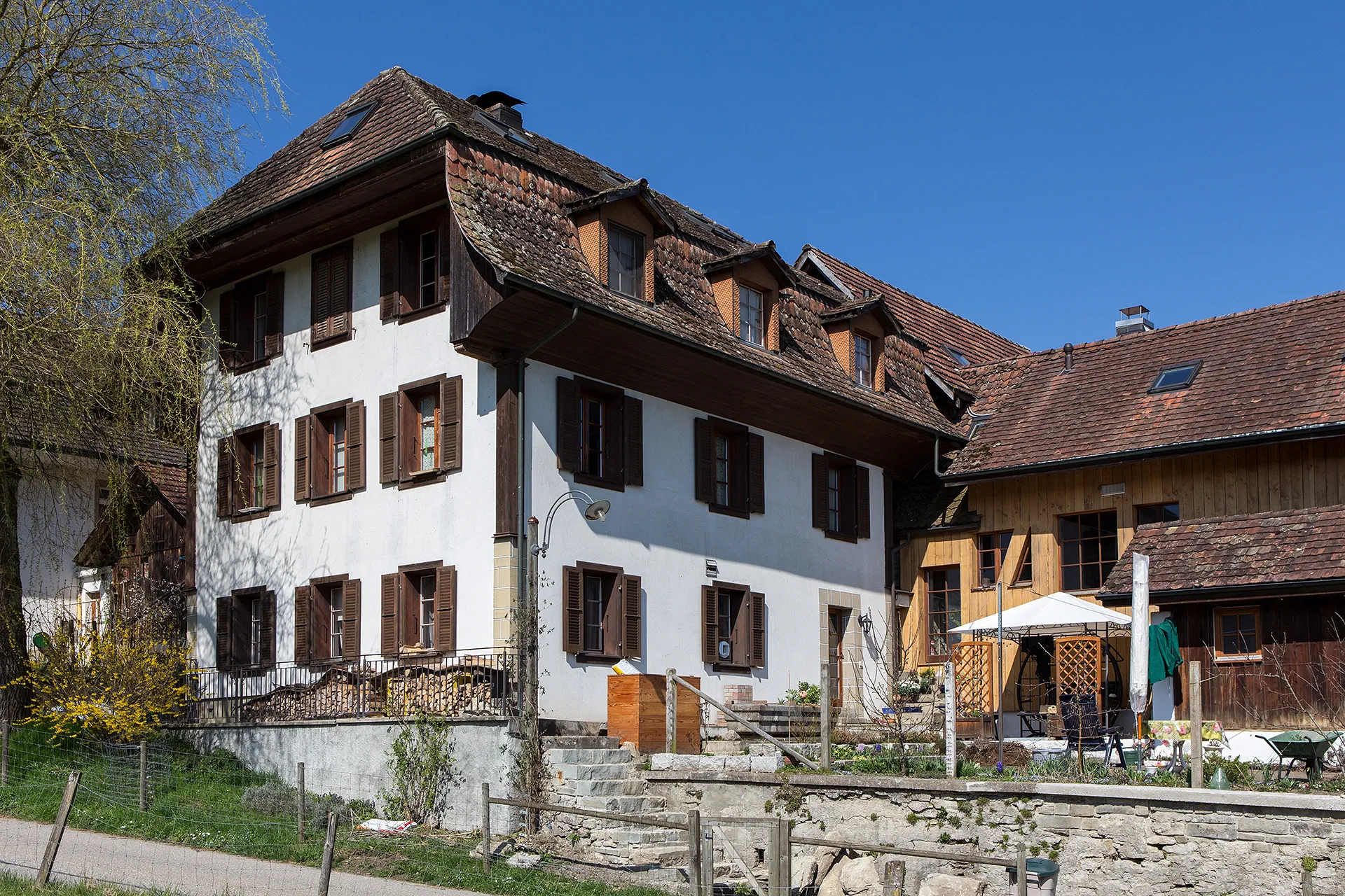 Photo showing: Alte Schmiede in Mättenwil, Gemeinde Brittnau (AG)