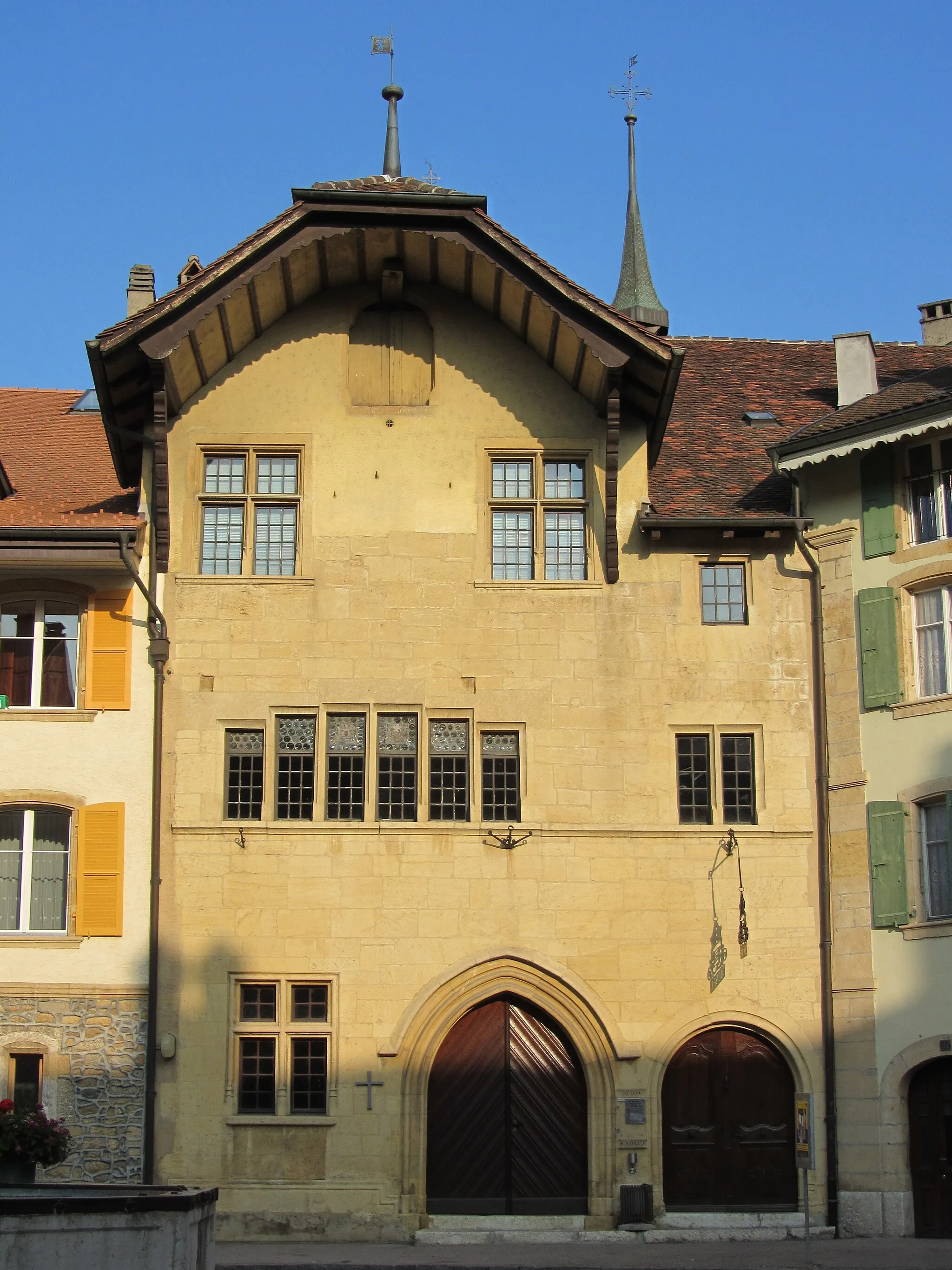 Photo showing: Switzerland, Le Landeron, chapel "des Dix-Mille-Martyrs" and museum