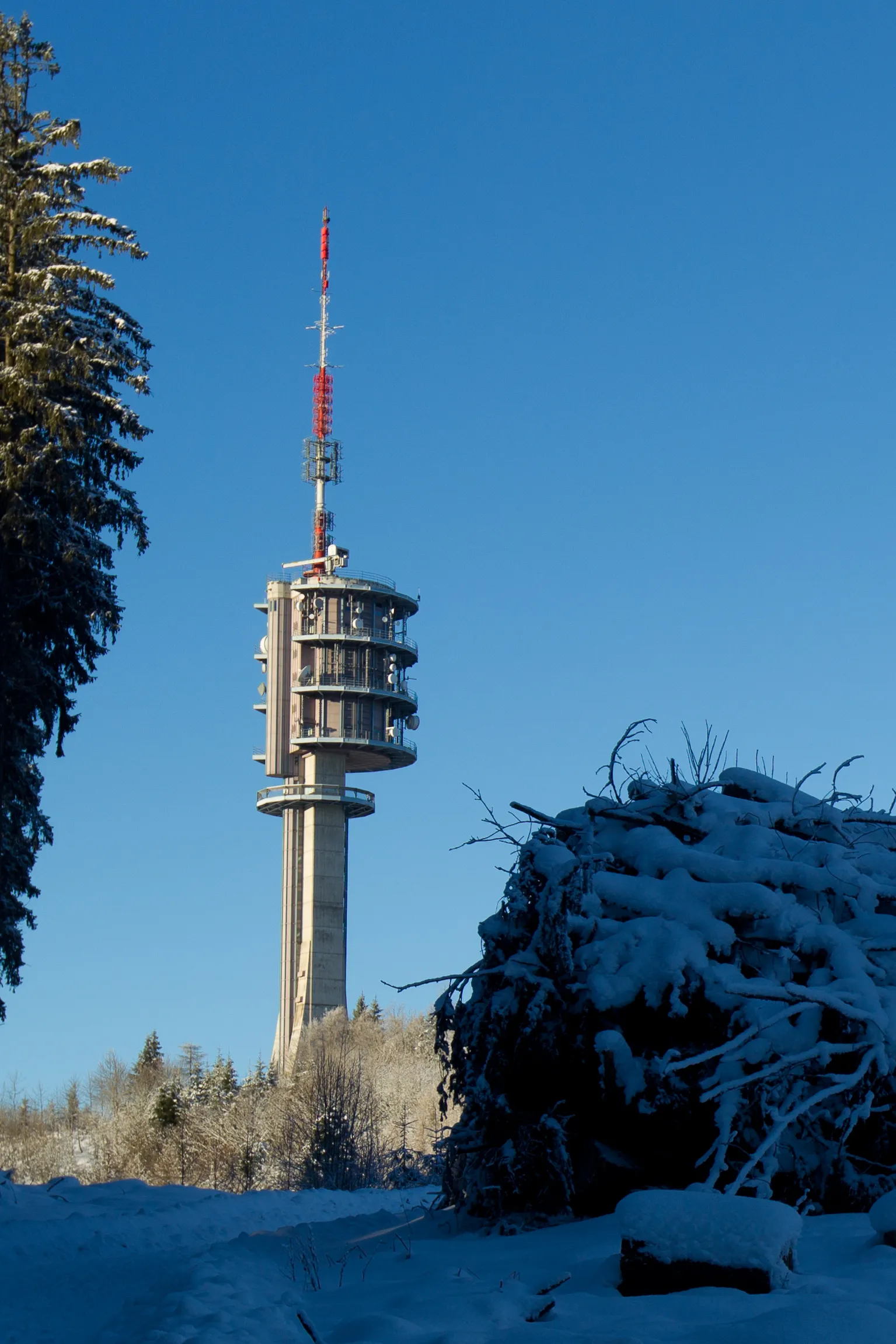 Photo showing: Sendeturm Mont-Gibloux